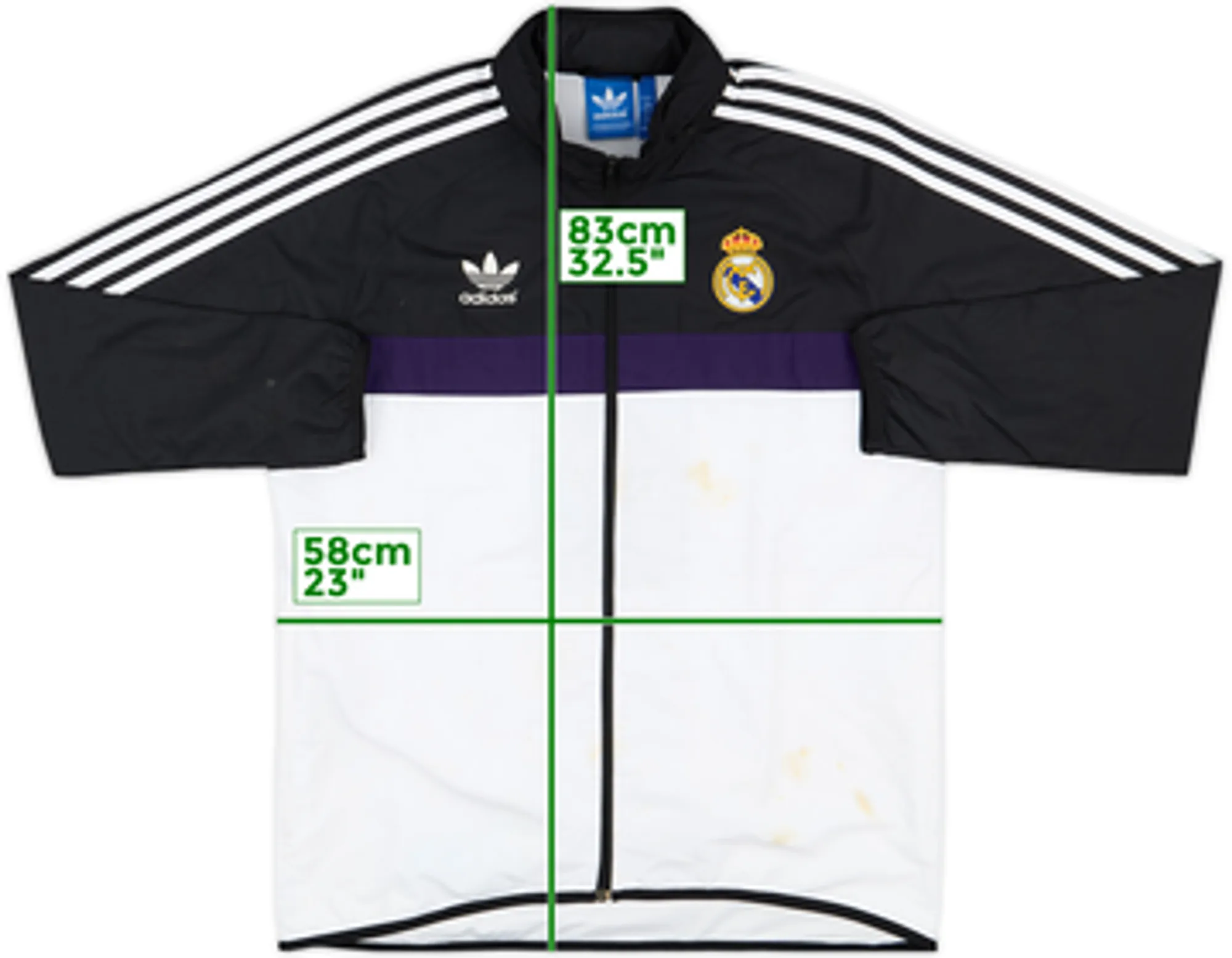2015-16 Real Madrid adidas Originals Hooded Track Jacket - 5/10 - (L)