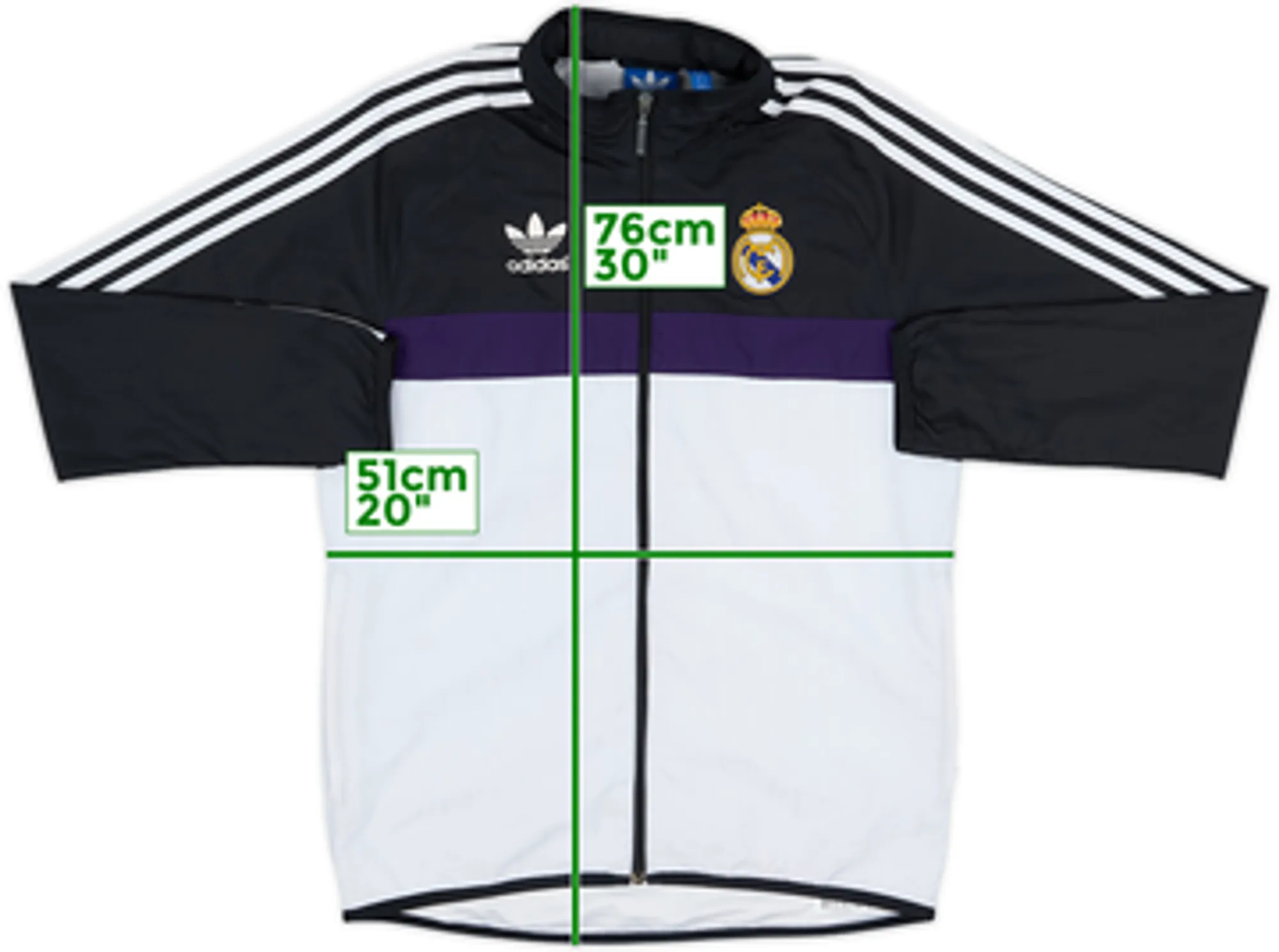 2015-16 Real Madrid adidas Originals Track Jacket - 7/10 - (S)