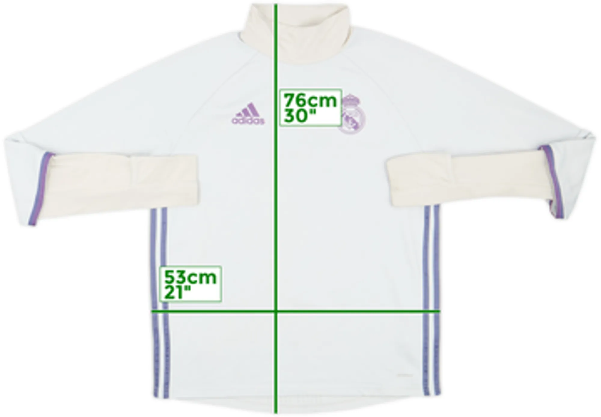 2016-17 Real Madrid adidas Drill Top - 5/10 - (L)
