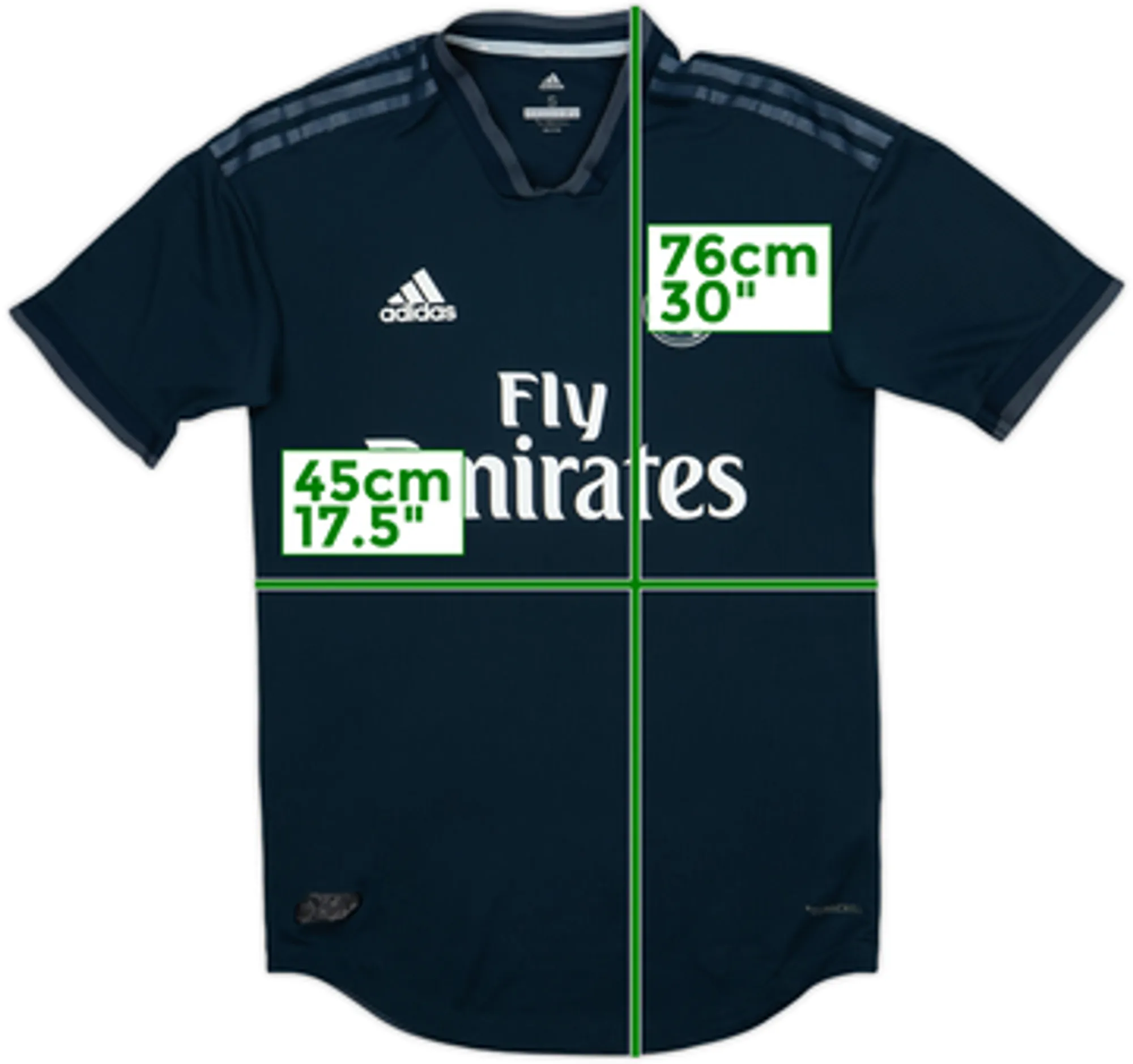 2018-19 Real Madrid Authentic Away Shirt - 8/10 - (S)
