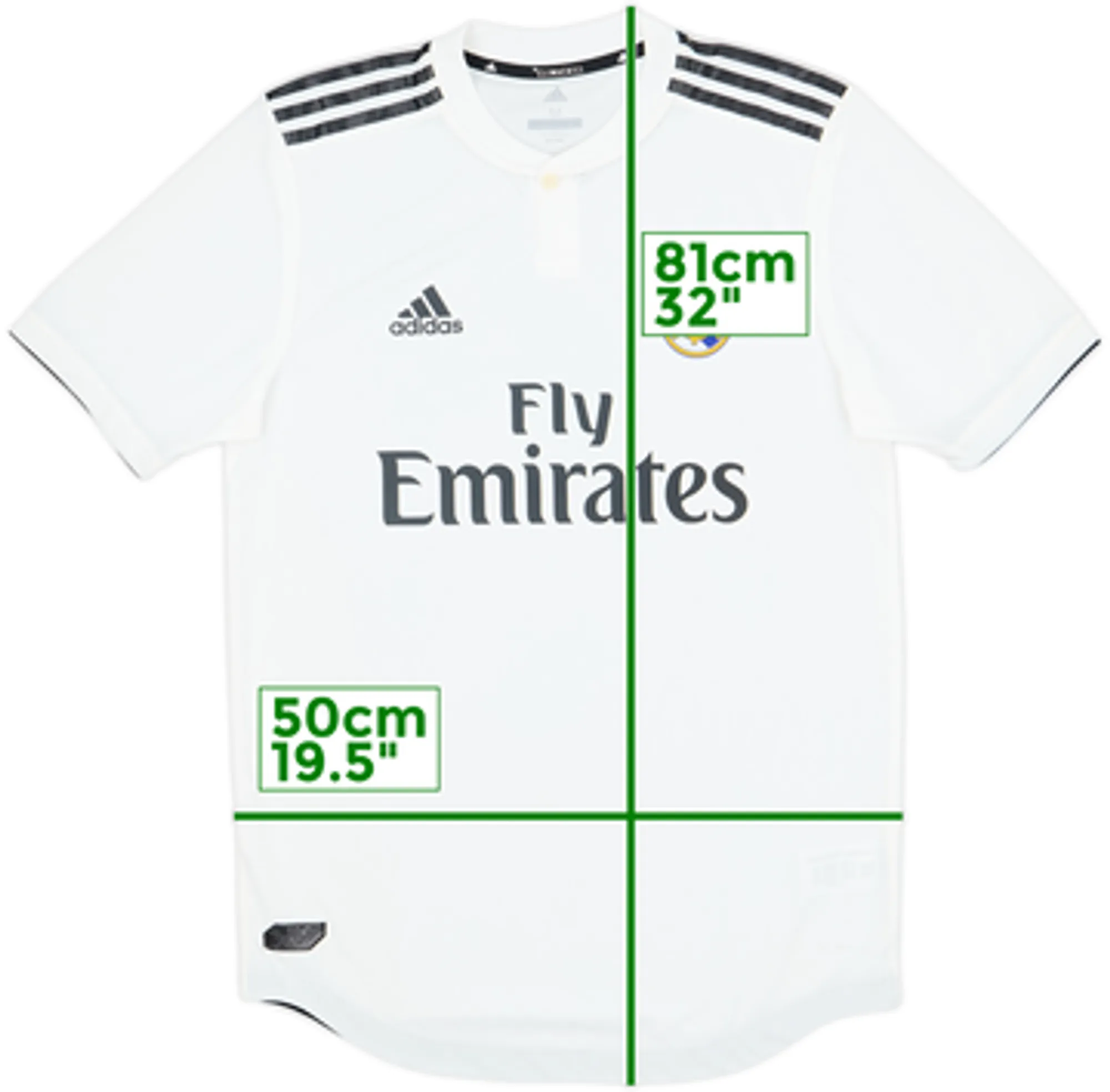 2018-19 Real Madrid Authentic Home Shirt - 9/10 - (M)