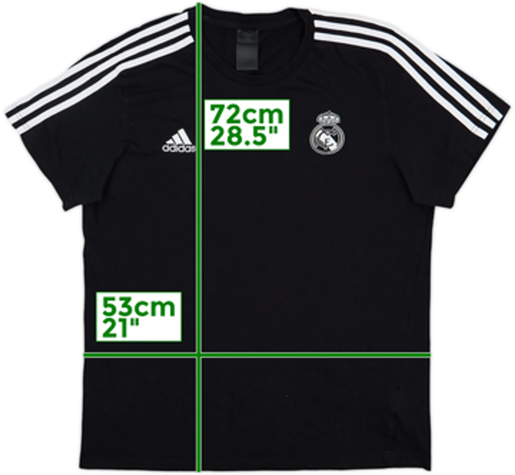 2018-19 Real Madrid adidas Cotton Tee - 8/10 - (L)