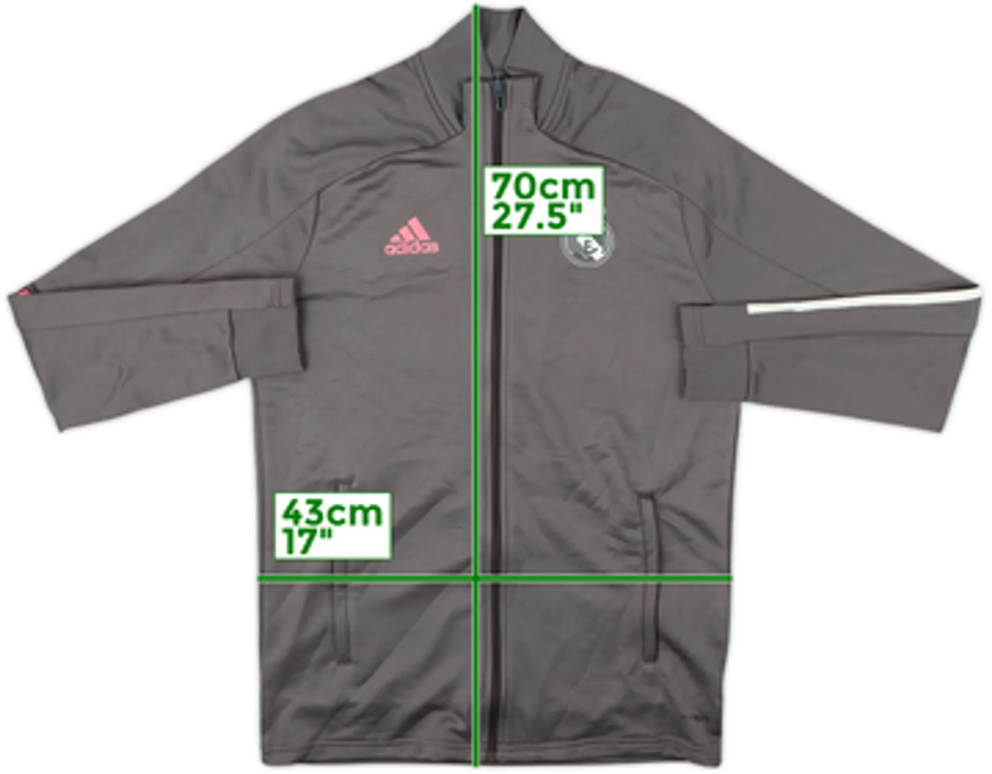 2020-21 Real Madrid adidas Track Jacket - 8/10 - (XL.Boys)