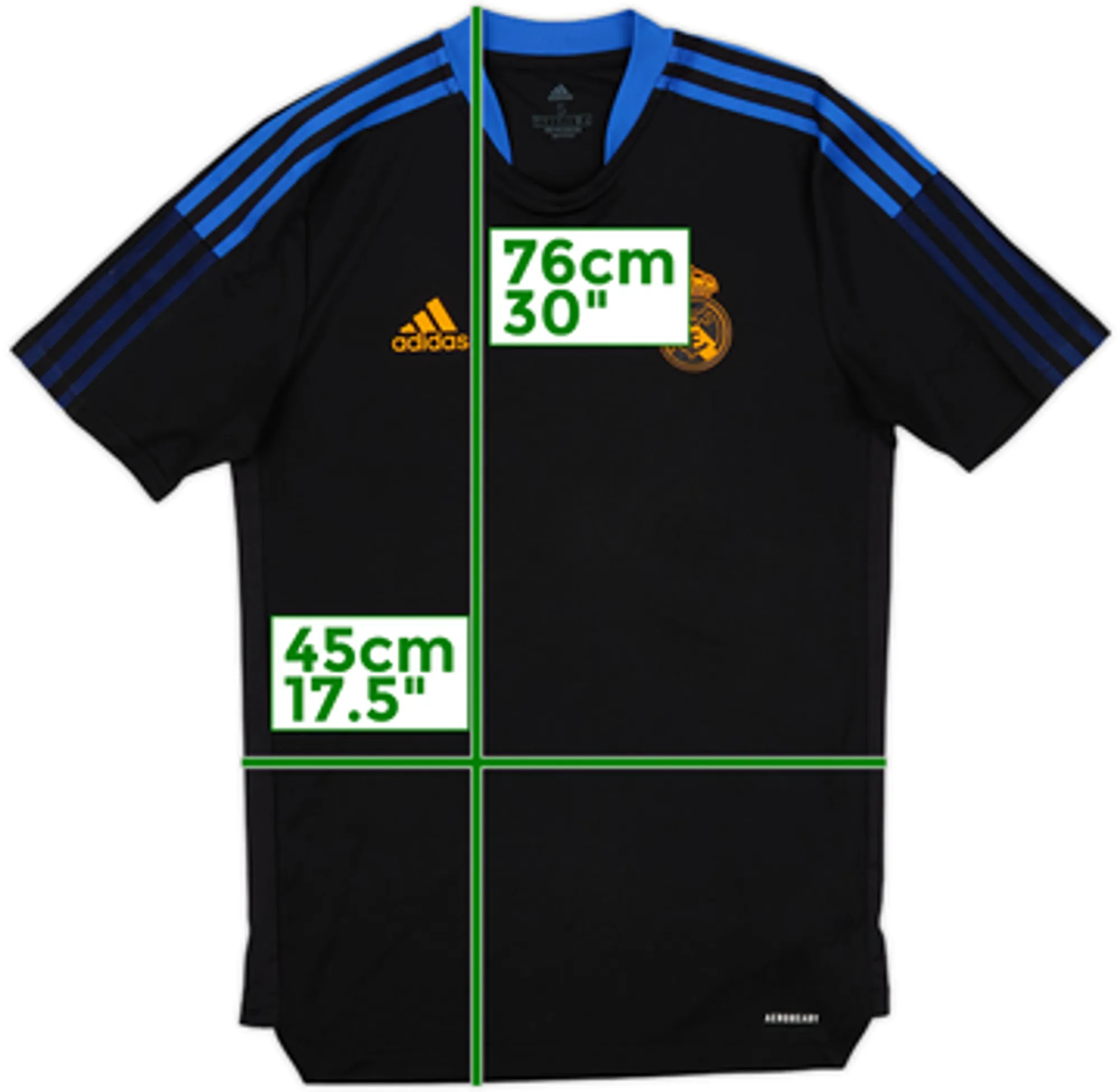 2021-22 Real Madrid adidas Training Shirt - 8/10 - (L.Boys)