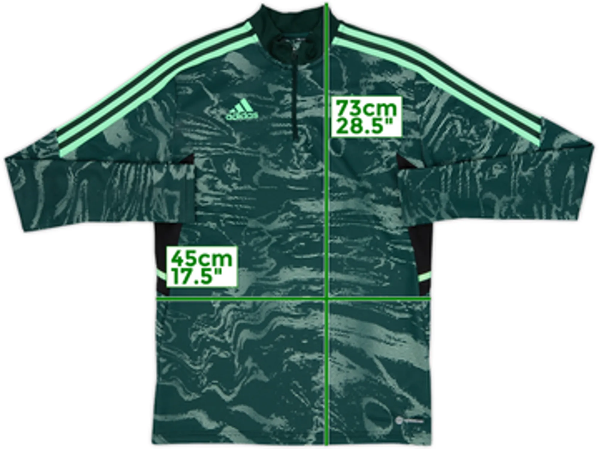 2022-23 Real Madrid adidas 1/4 Zip Drill Top - 9/10 - (S)