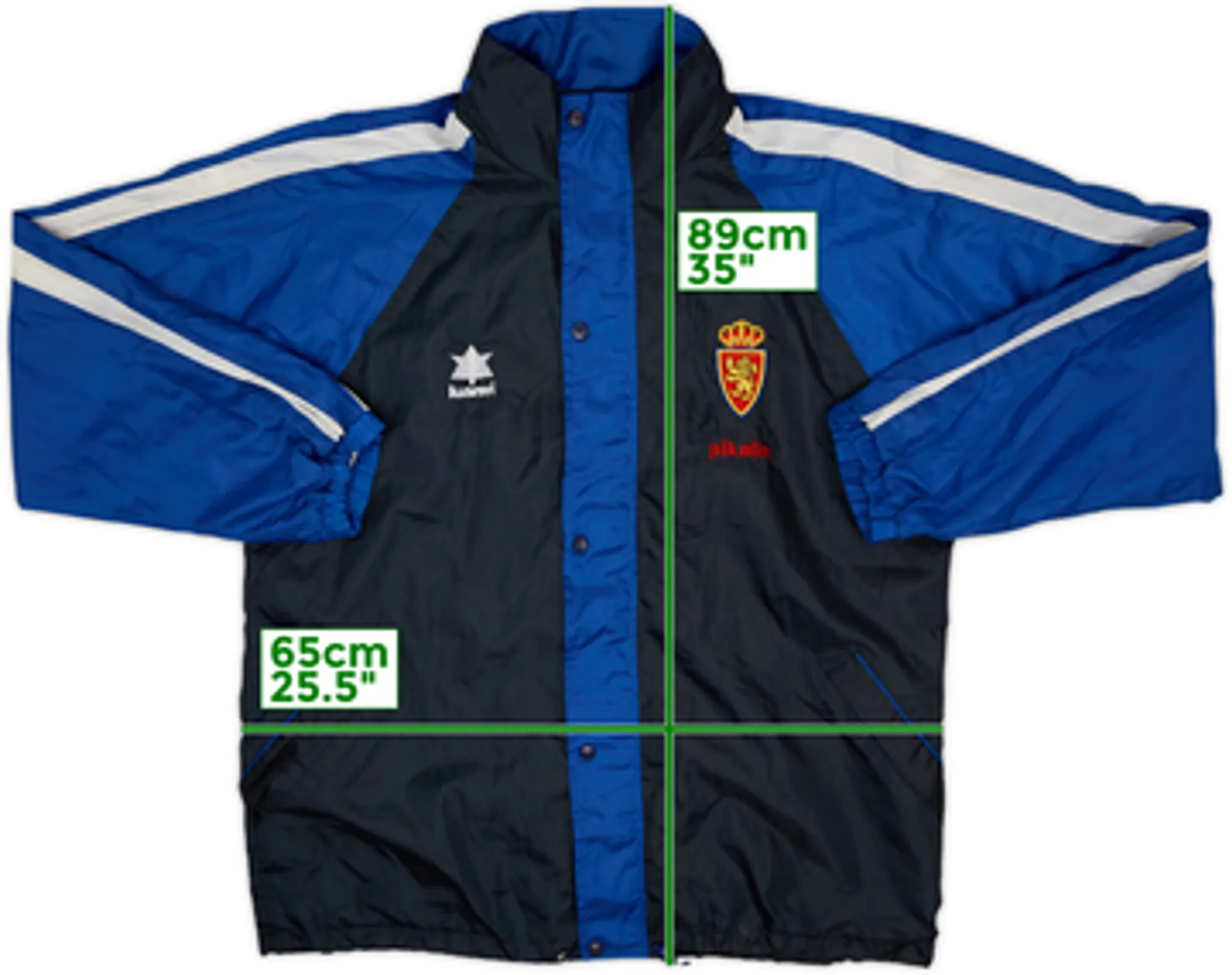 1999-01 Real Zaragoza Luanvi Hooded Rain Jacket - 8/10 - (XL)