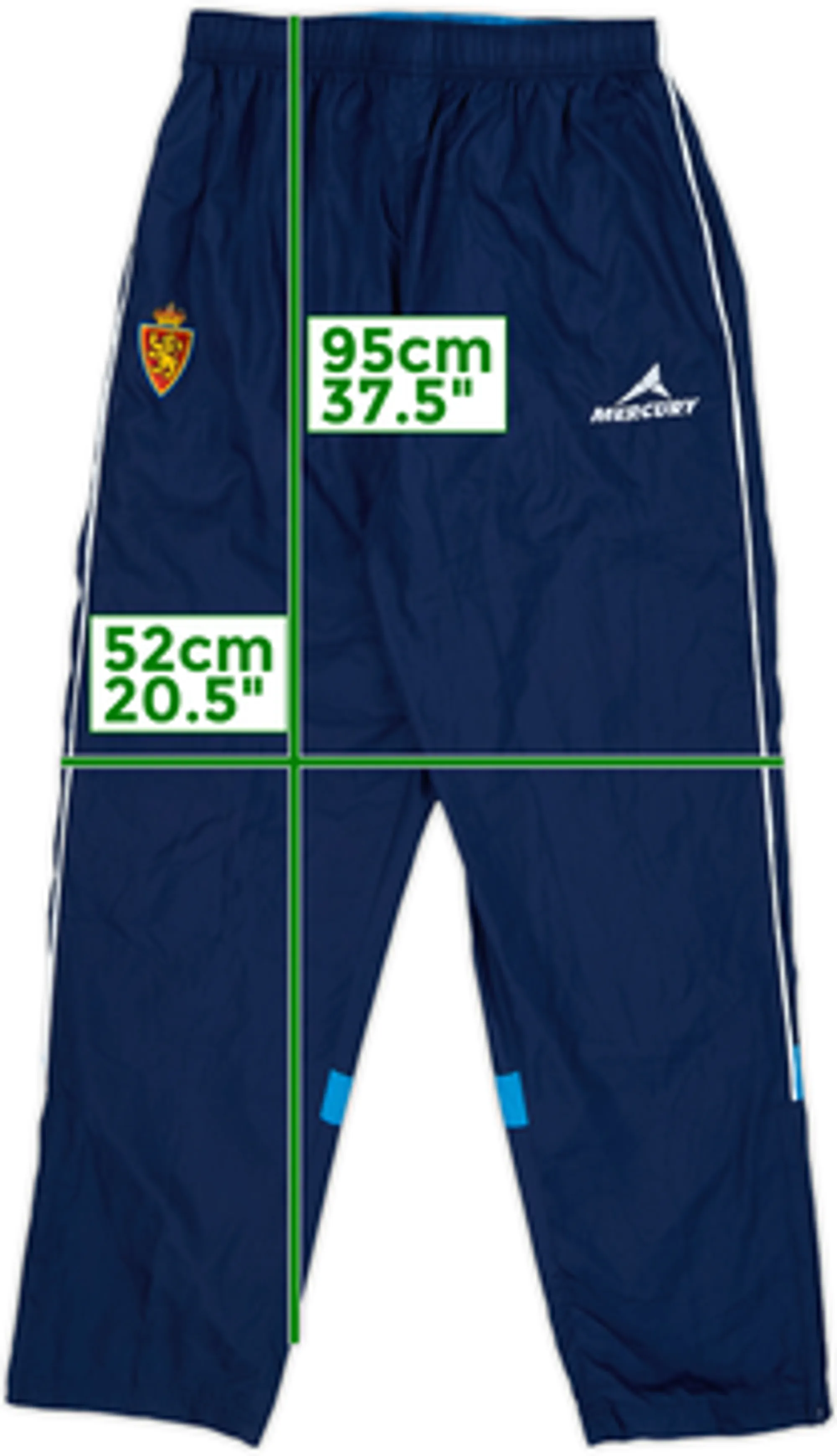 2007-08 Real Zaragoza Mercury Track Pants/Bottoms - 8/10 - (M)