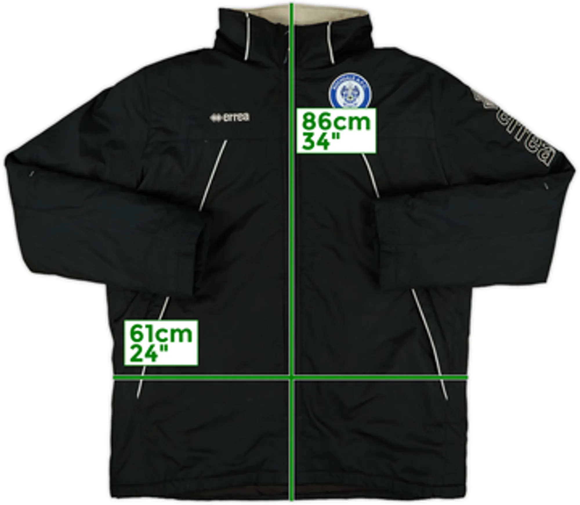 2015-16 Rochdale Errea Padded Bench Coat - 10/10 - (L)