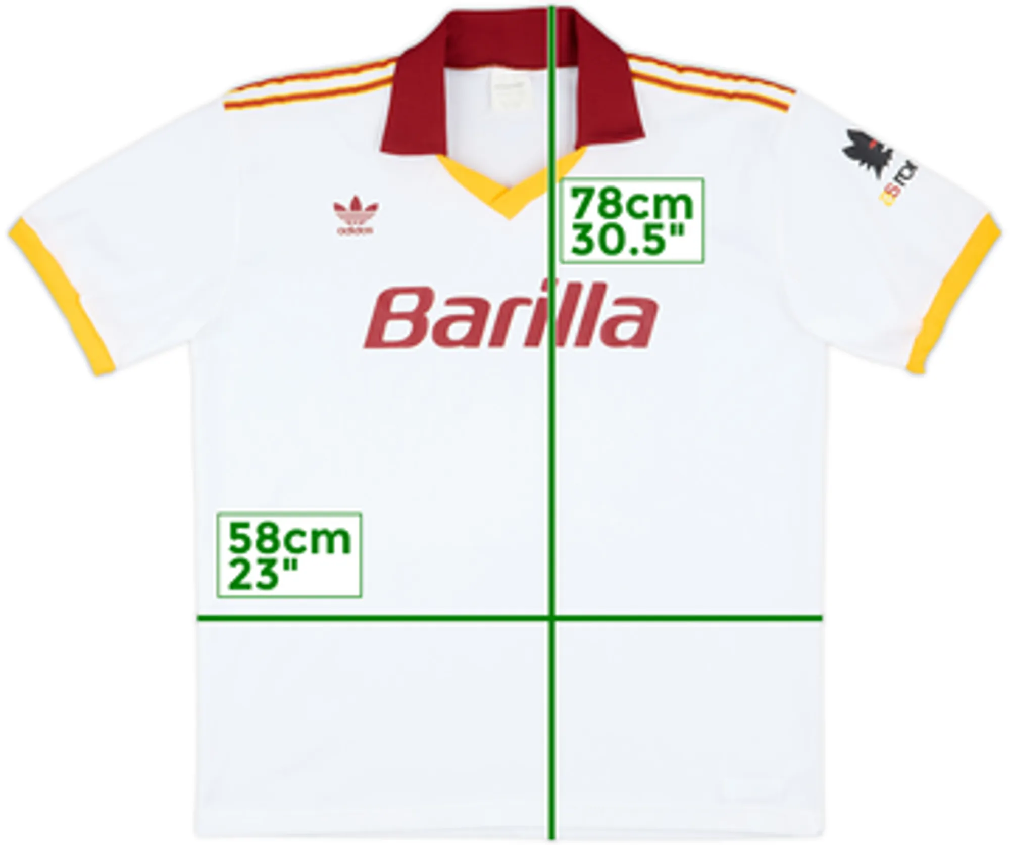 1991-92 Roma Away Shirt - 8/10 - (XL)