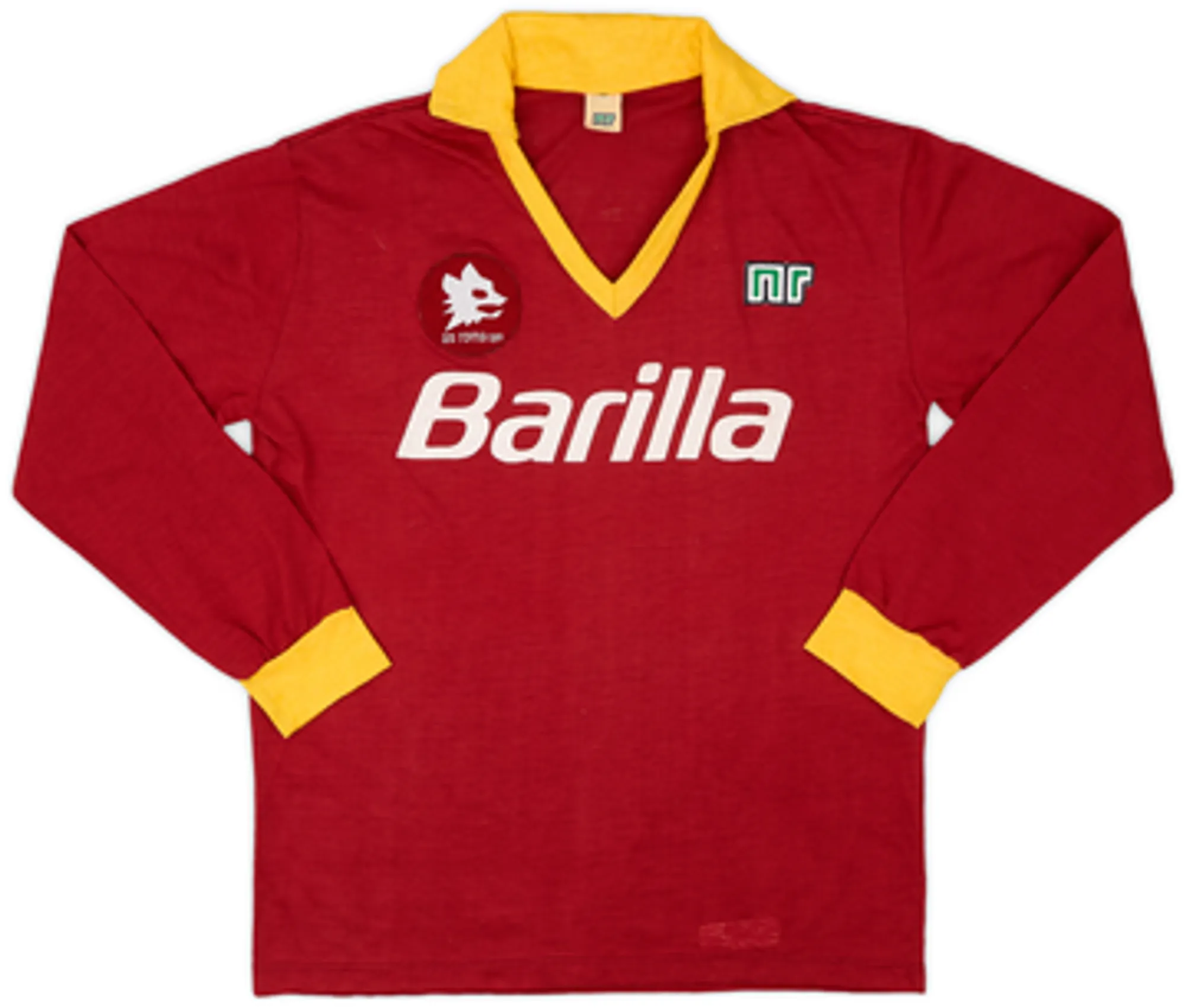 1987-90 Roma Home L/S Shirt - 6/10 - (XS)