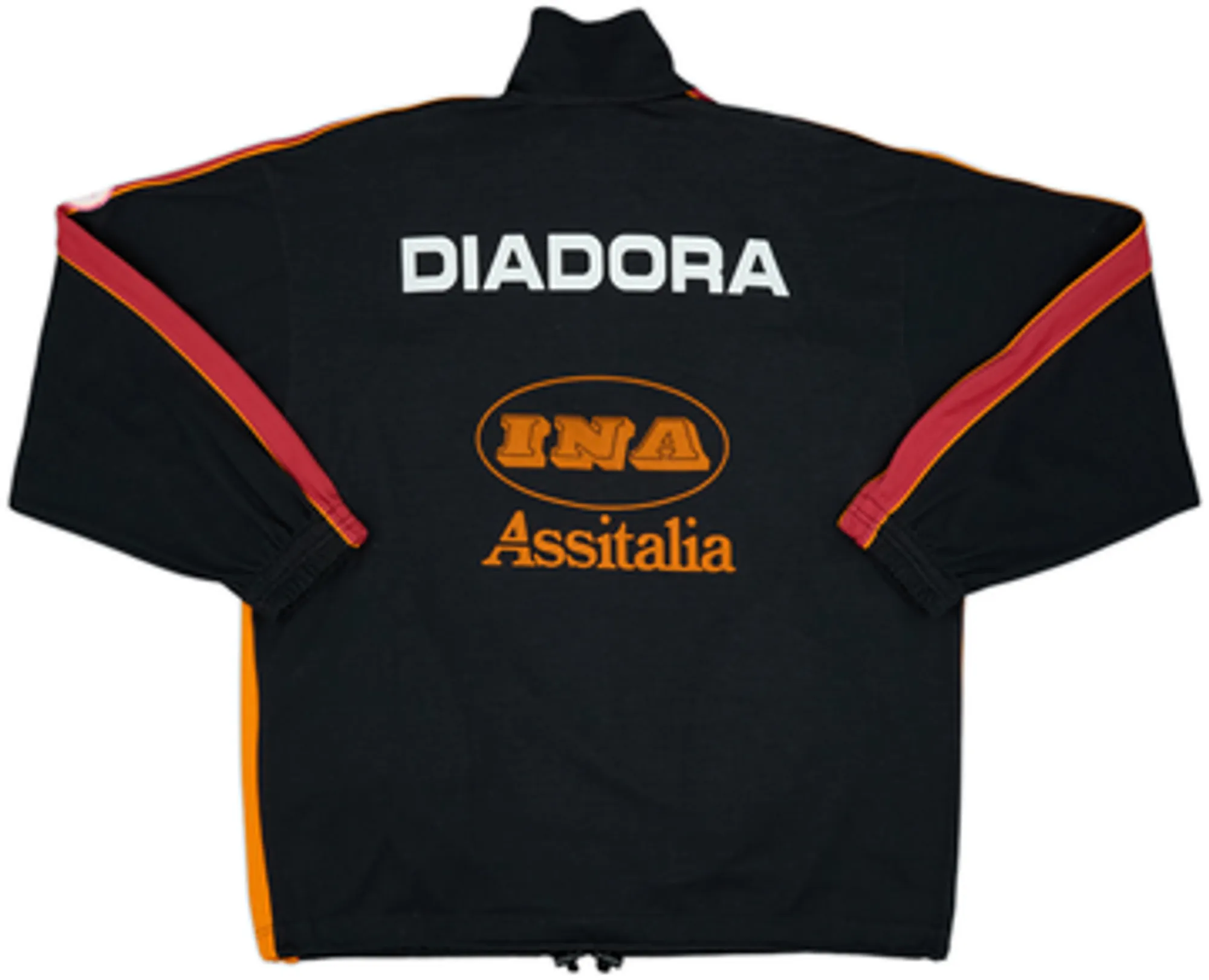 1998-99 Roma Diadora Player Issue 1/4 Zip Drill Top - 7/10 - (XL)