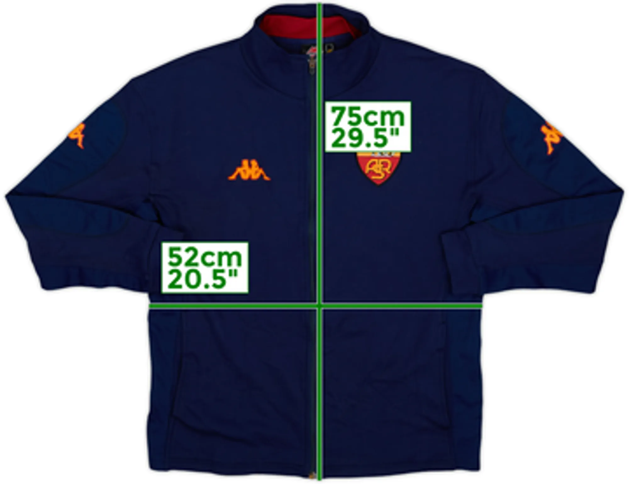 2000-01 Roma Kappa Track Jacket - 9/10 - (XXL)