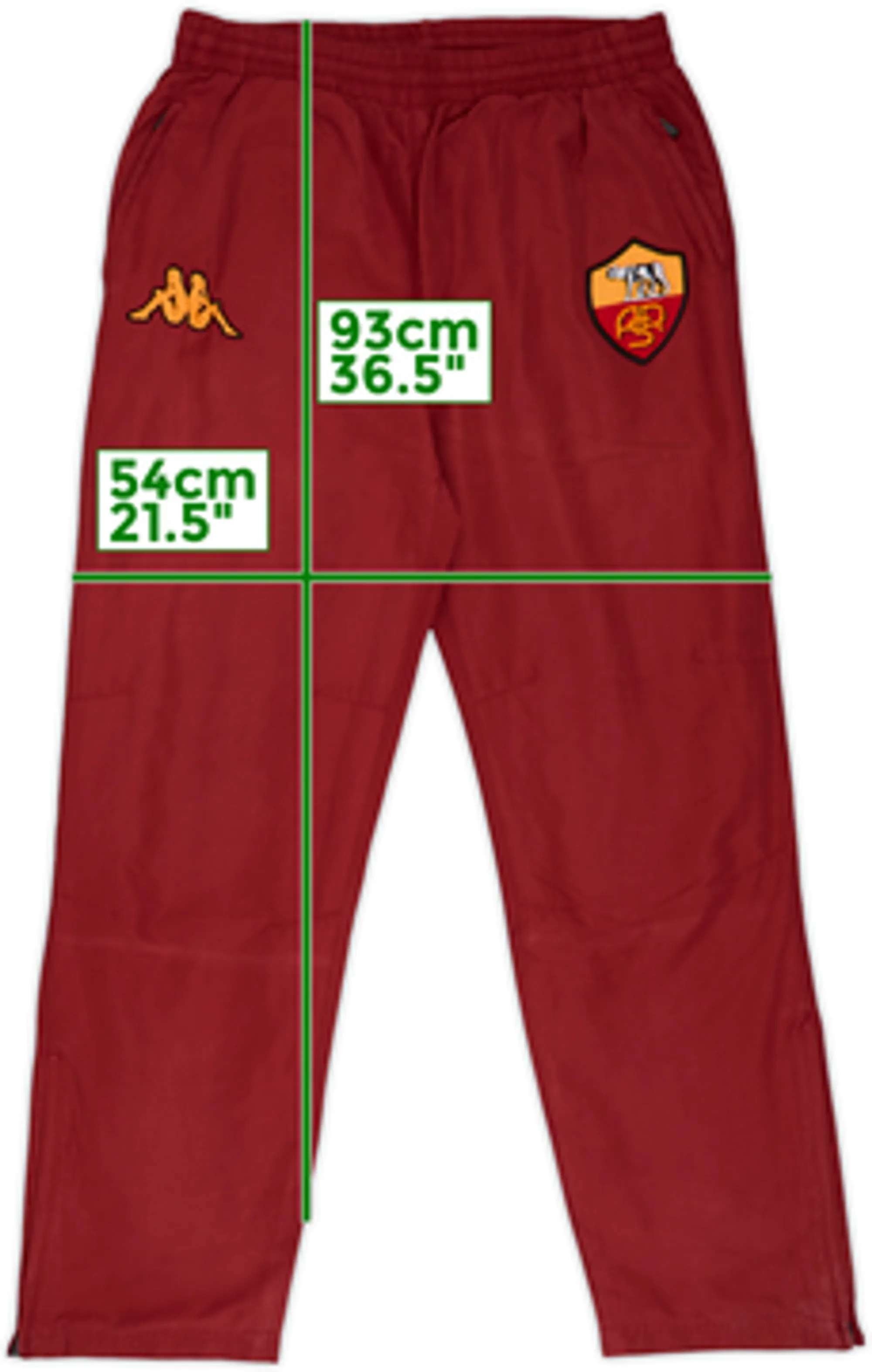 2002-03 Roma Kappa Track Pants/Bottoms - 8/10 - (3XL.Boys)