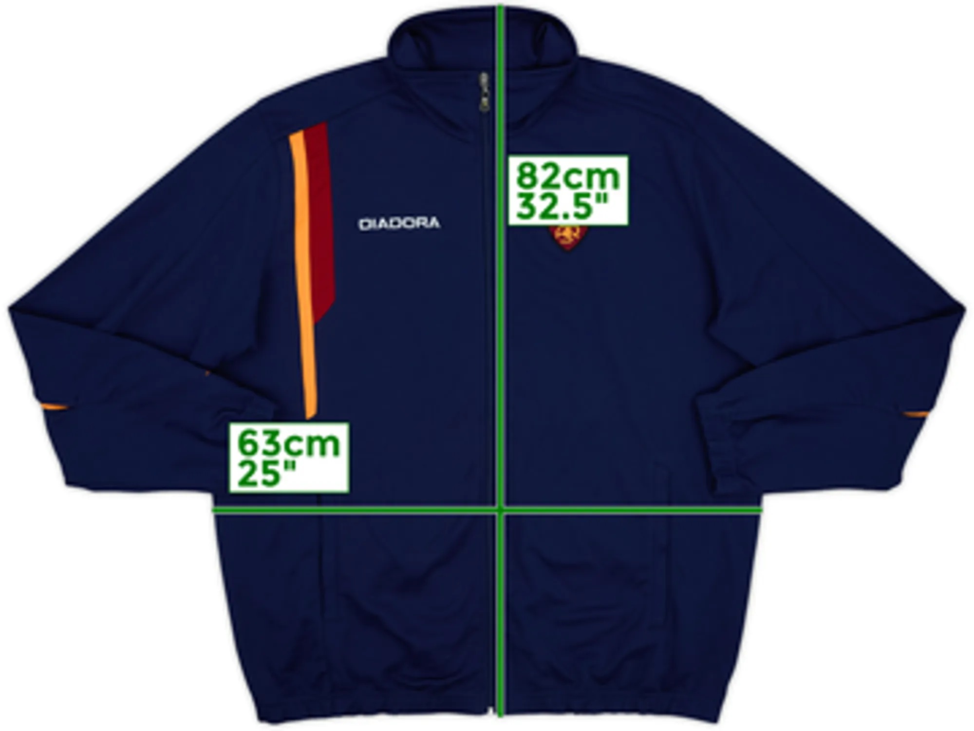 2005-06 Roma Diadora Track Jacket - 6/10 - (XXL)