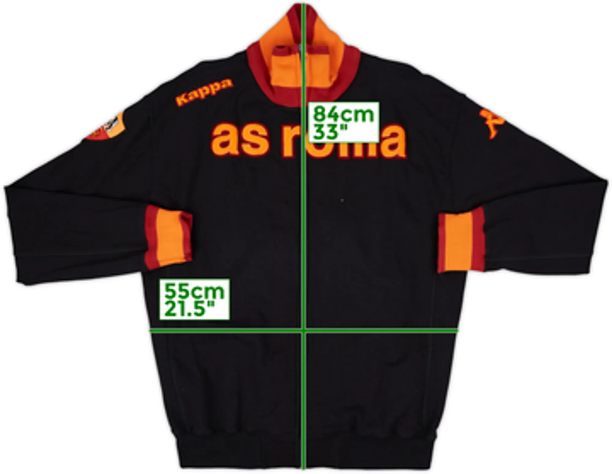 2007-08 Roma Kappa Track Jacket - 9/10 - (XL.Boys)