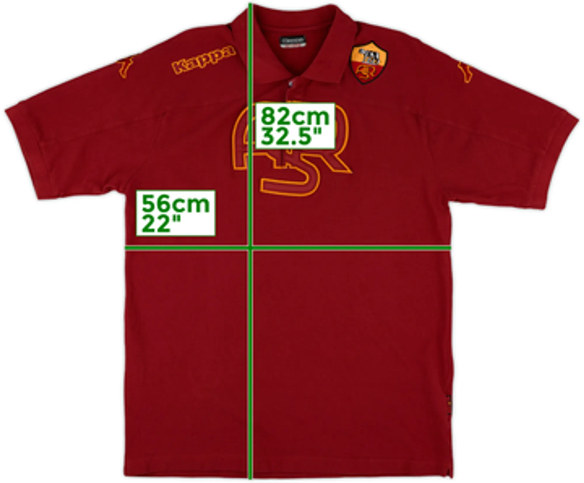 2010-11 Roma Kappa Polo Shirt - 9/10 - (XS)