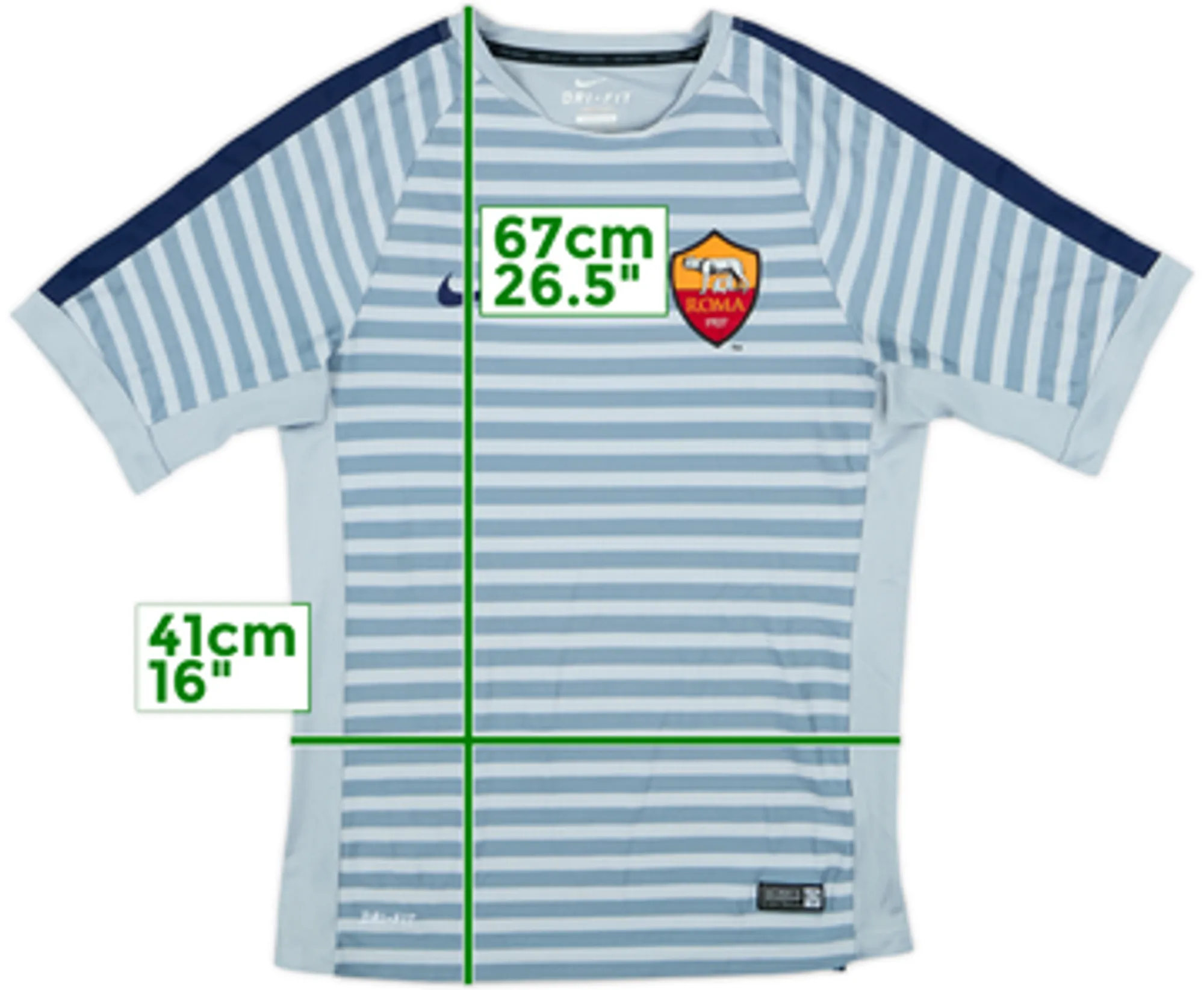 2014-15 Roma Nike Training Shirt - 8/10 - (S)