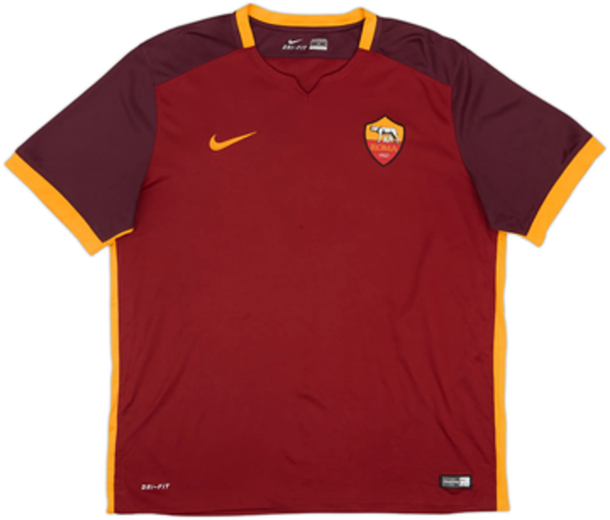 2015-16 Roma Home Shirt Dzeko #9 - 8/10 - (S)