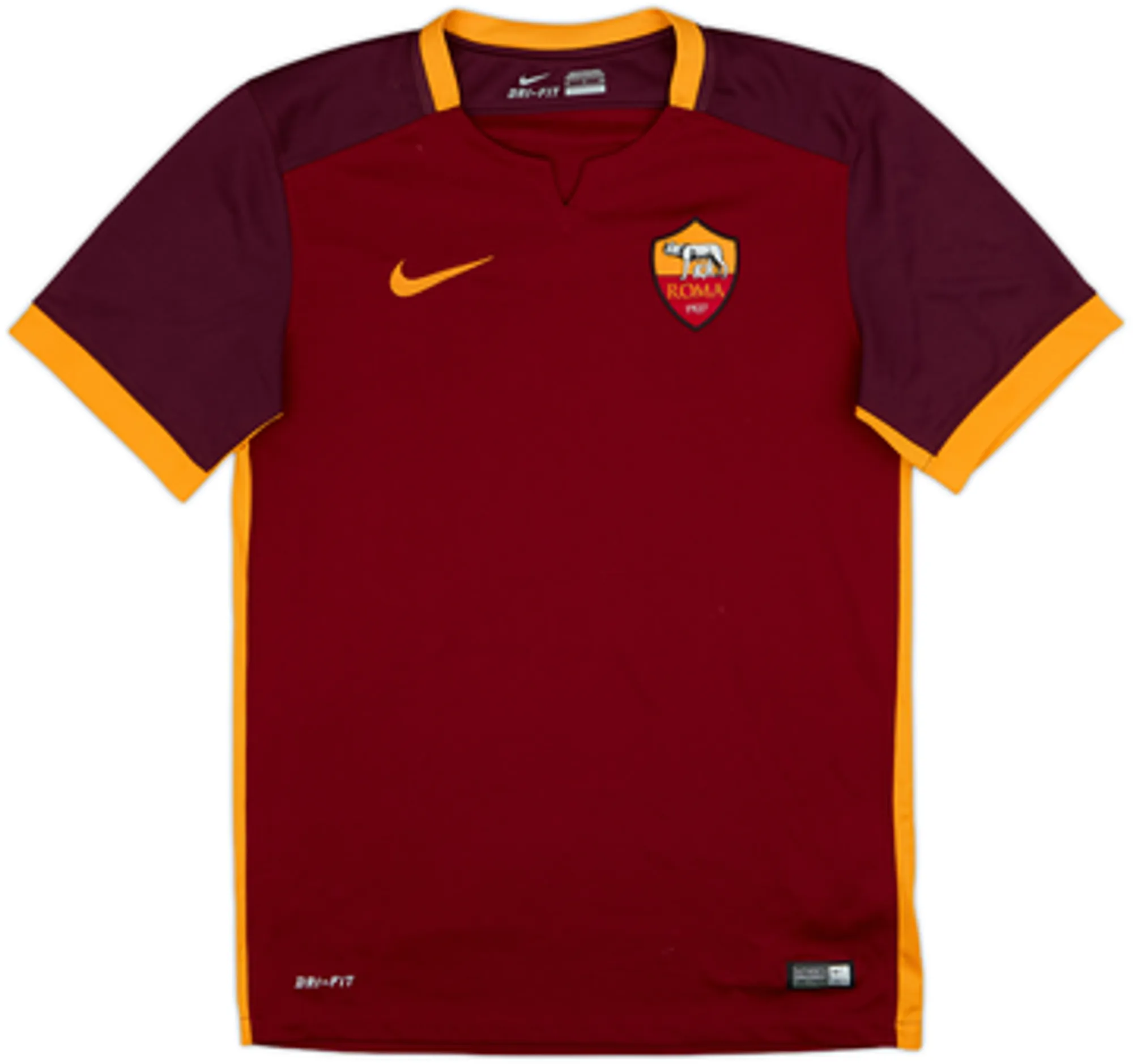 2015-16 Roma Home Shirt Nainggolan #4 - 5/10 - (S)
