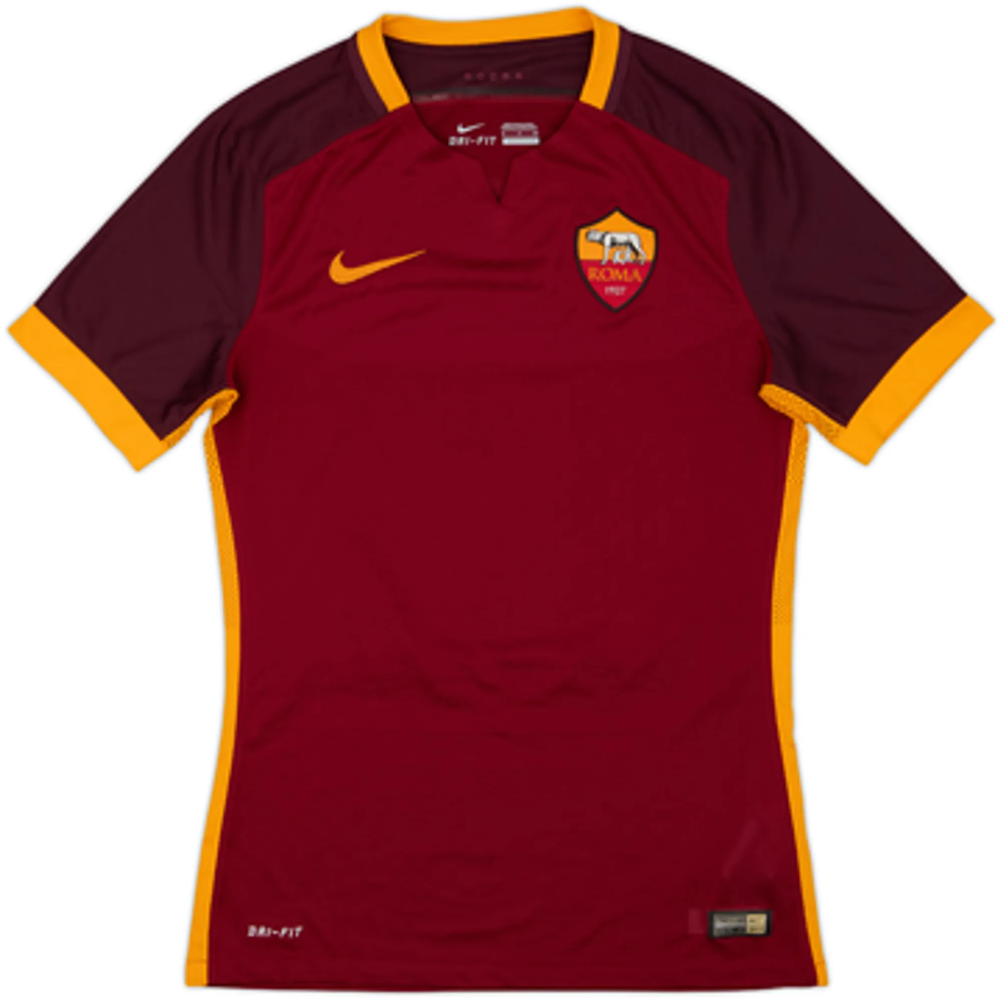 2015-16 Roma Authentic Home Shirt Dzeko #9 - 9/10 - (L)