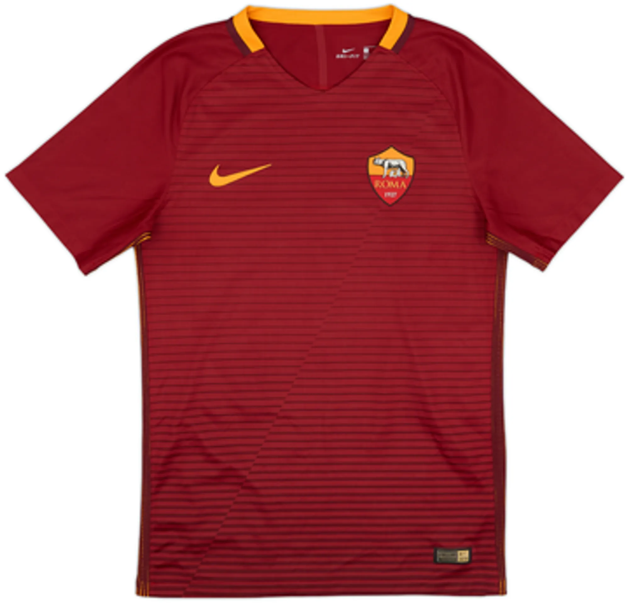 2016-17 Roma Authentic Home Shirt Dzeko #9 - 10/10 - (S)