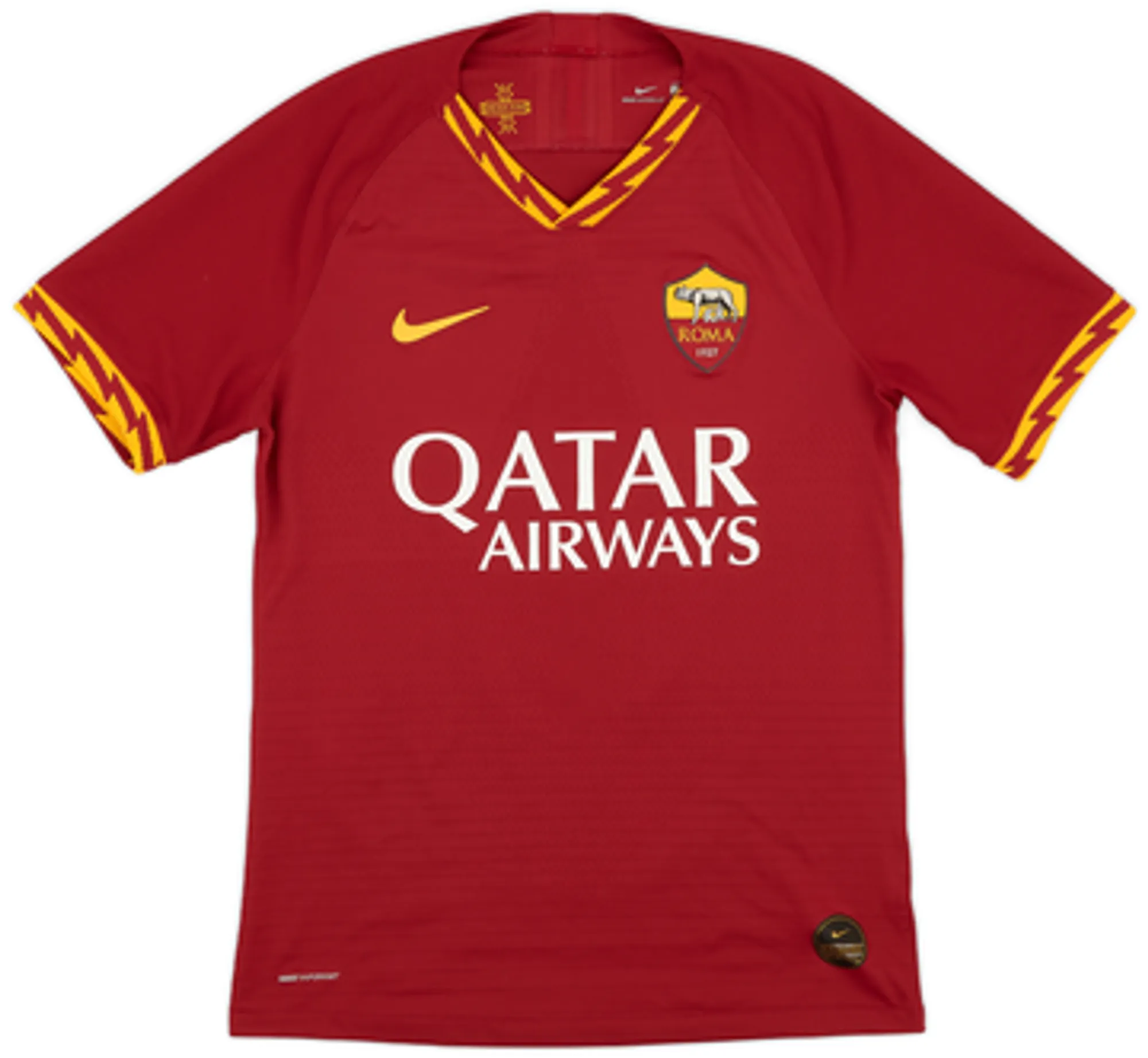 2019-20 Roma Authentic Home Shirt Dzeko #9 - 10/10 - (L)