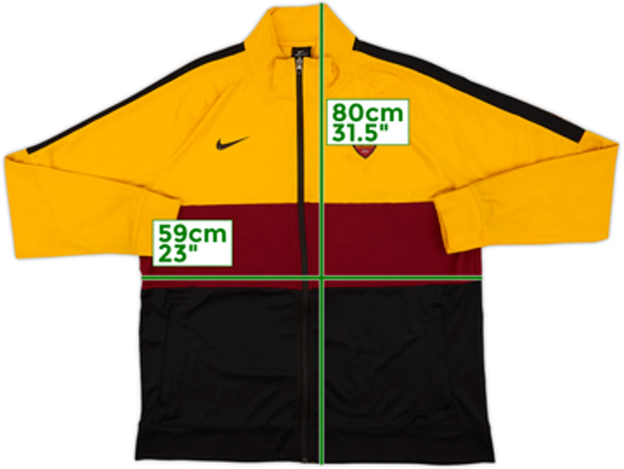 2020-21 Roma Nike Track Jacket - 8/10 - (L.Boys)