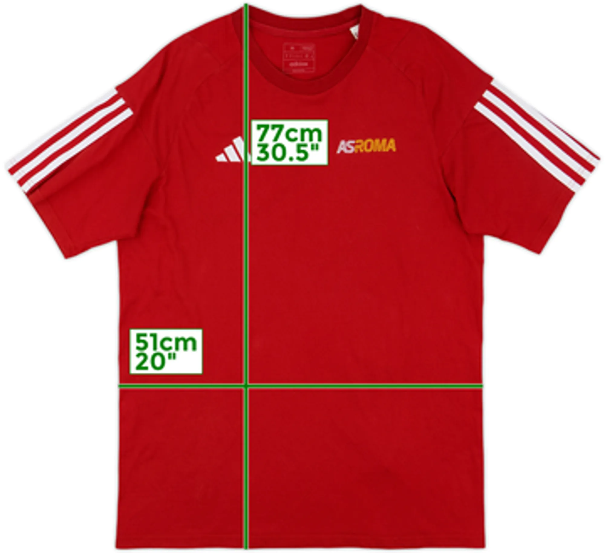 2023-24 Roma adidas Cotton Tee - 9/10 - (M)