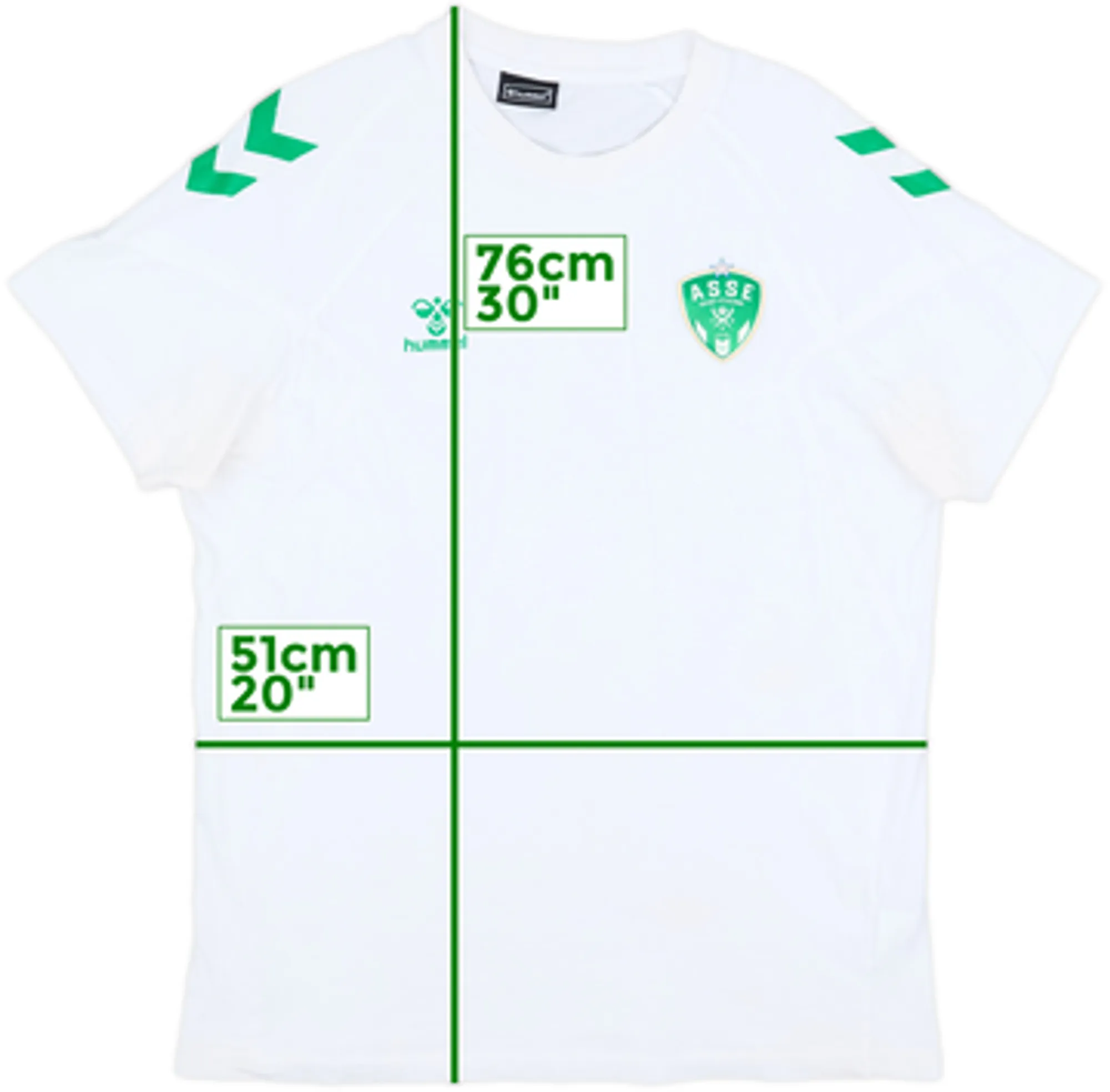 2022-23 Saint-Etienne Hummel Cotton Tee - 5/10 - (L)