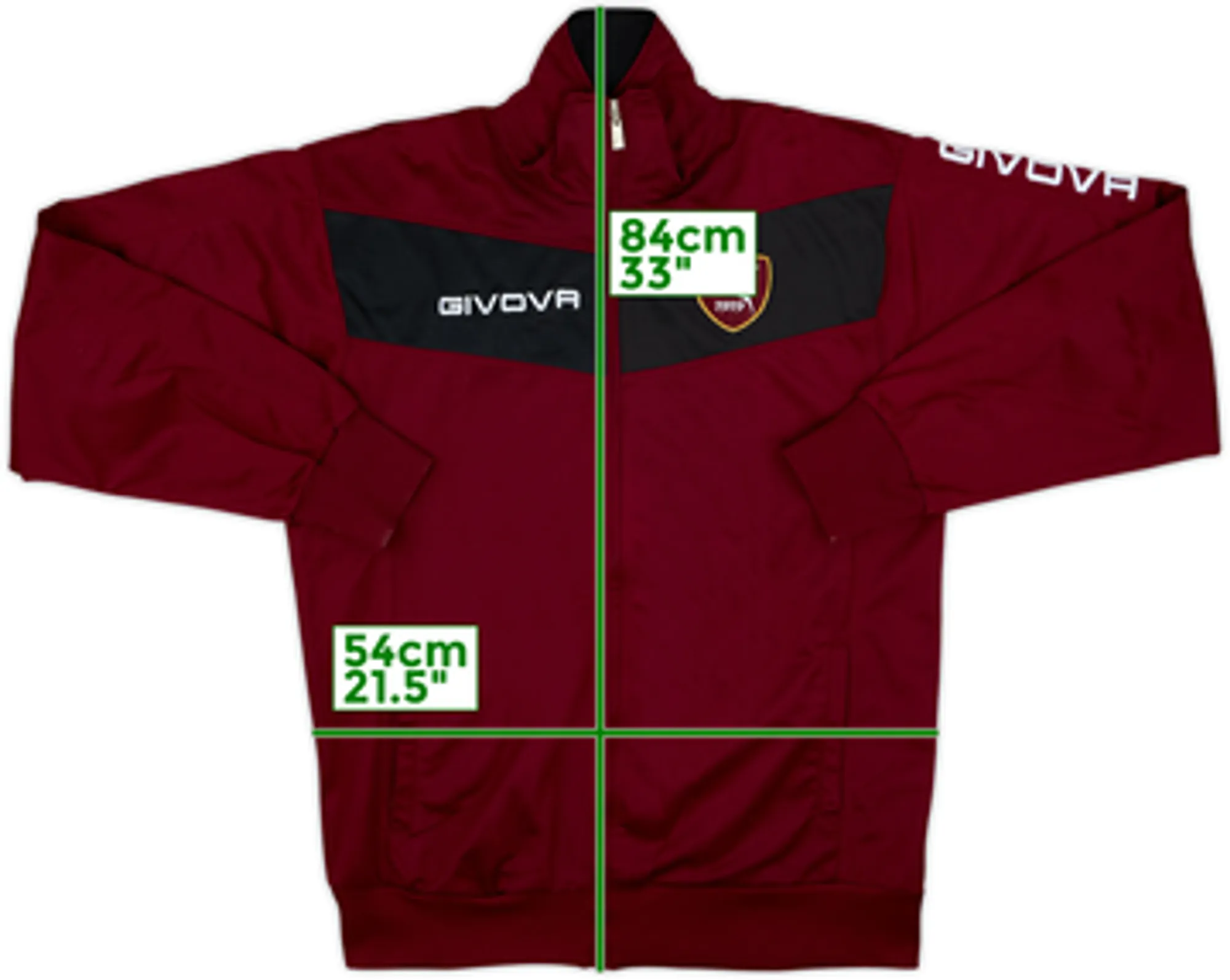 2012-13 Salernitana Givova Track Jacket - 8/10 - (3XS)