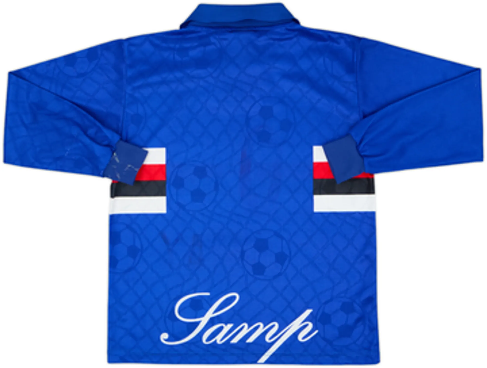 1996-97 Sampdoria Home L/S Shirt - 6/10 - (L)