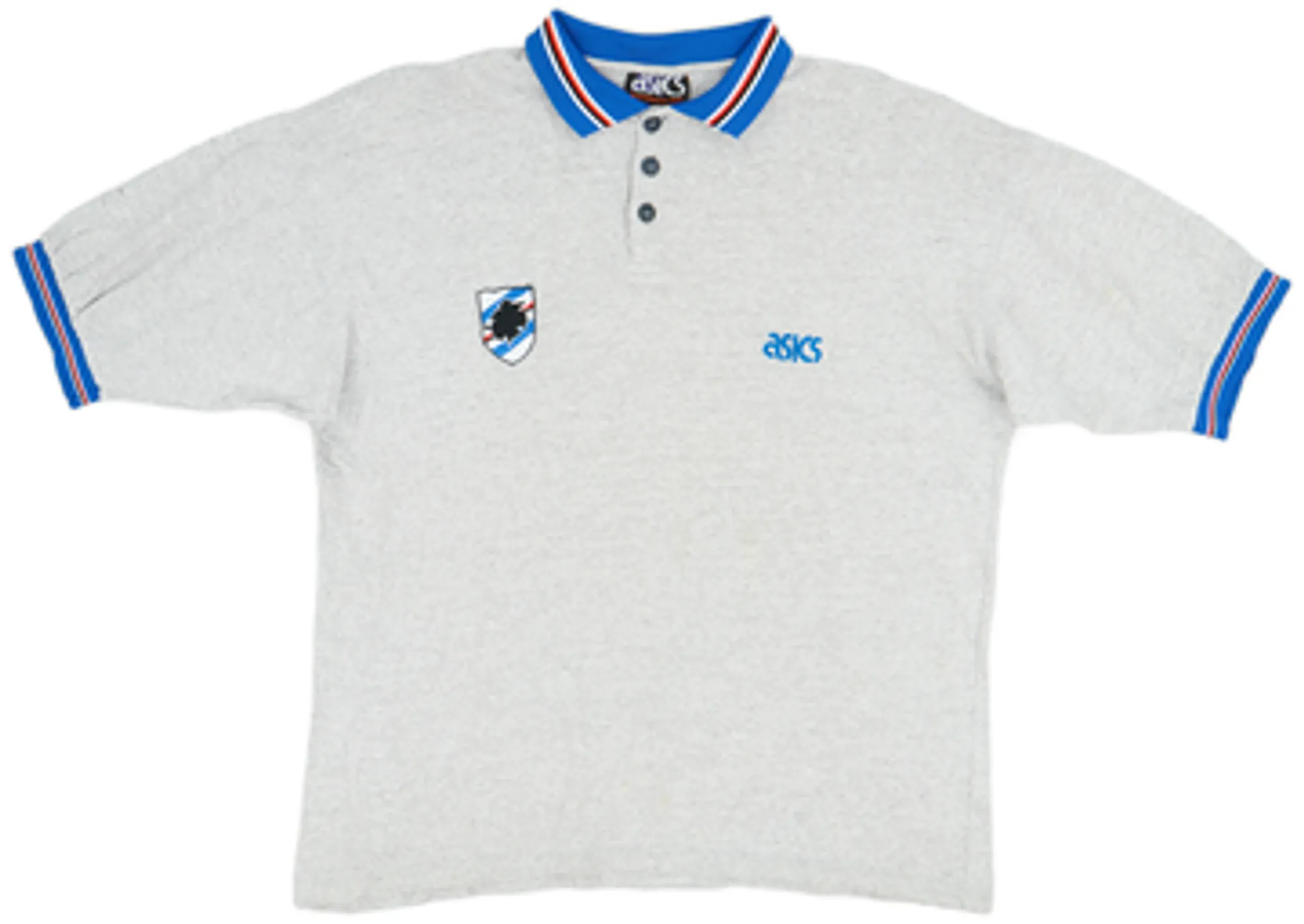 1992-94 Sampdoria Asics Polo Shirt - 9/10 - (XL)