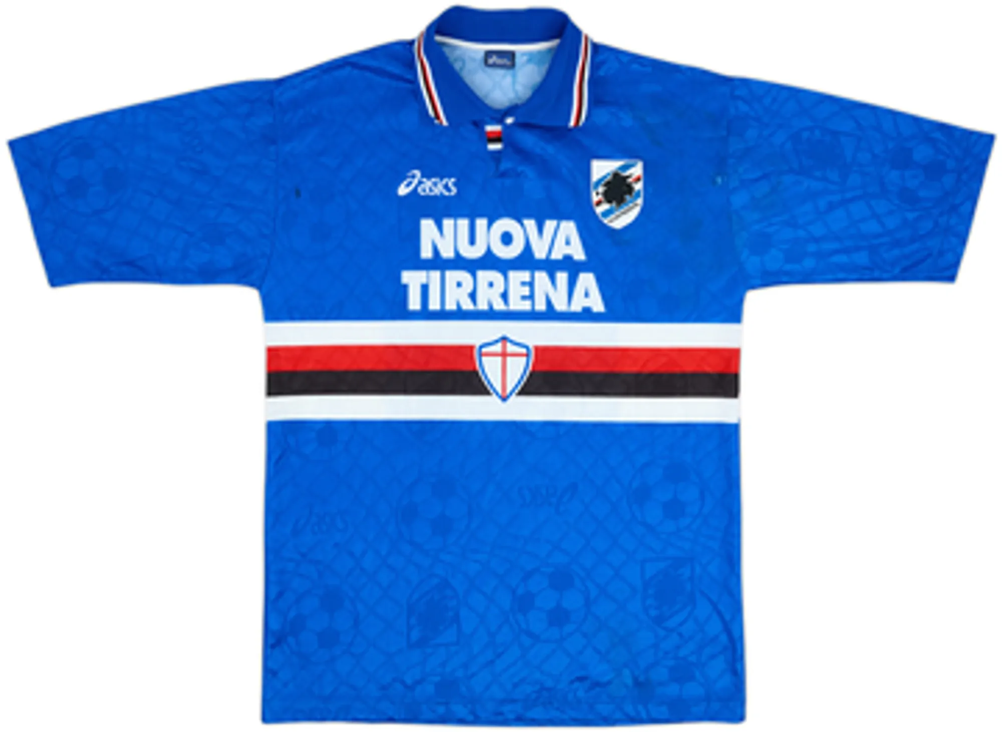 1995-96 Sampdoria Home Shirt Mannini #5 - 6/10 - (XXL)
