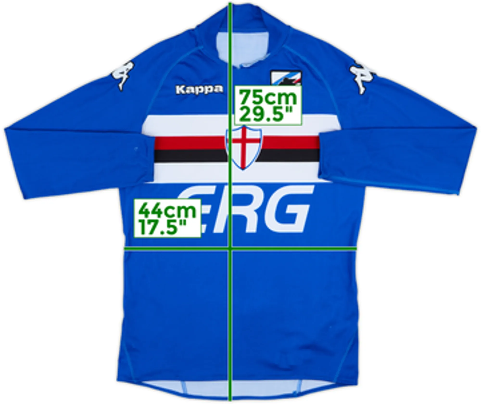 2005-07 Sampdoria Home L/S Shirt - 4/10 - (S)