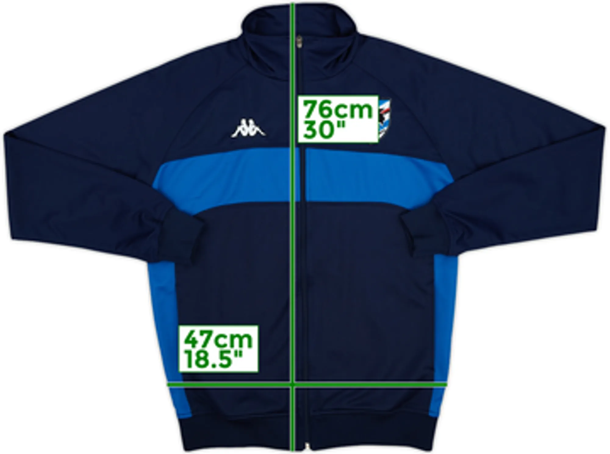 2008-09 Sampdoria Kappa Track Jacket - 9/10 - (XL)
