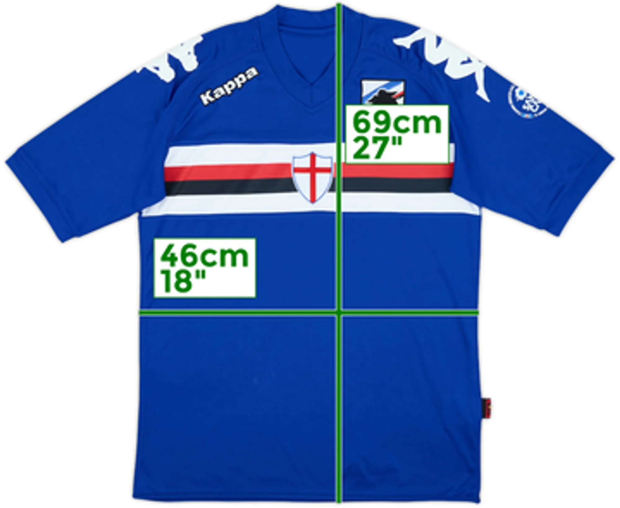 2012-13 Sampdoria Home Shirt - 6/10 - (S)