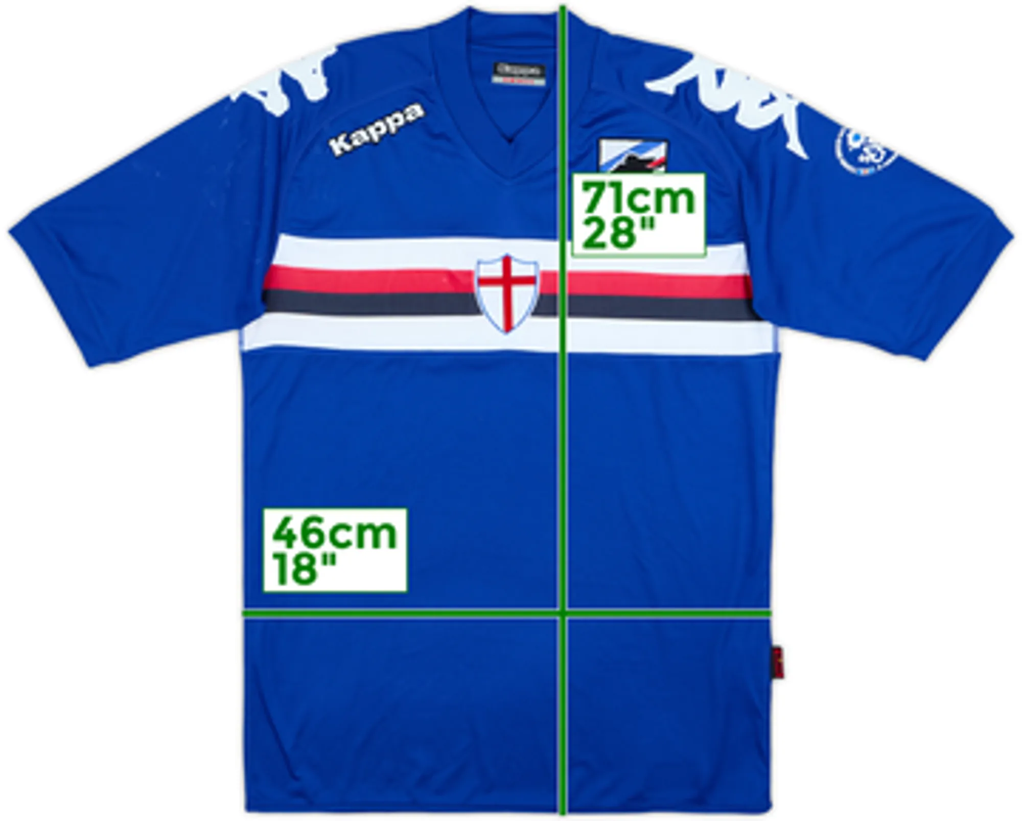 2013-14 Sampdoria Samp Camp Kappa Training Shirt - 6/10 - (S)
