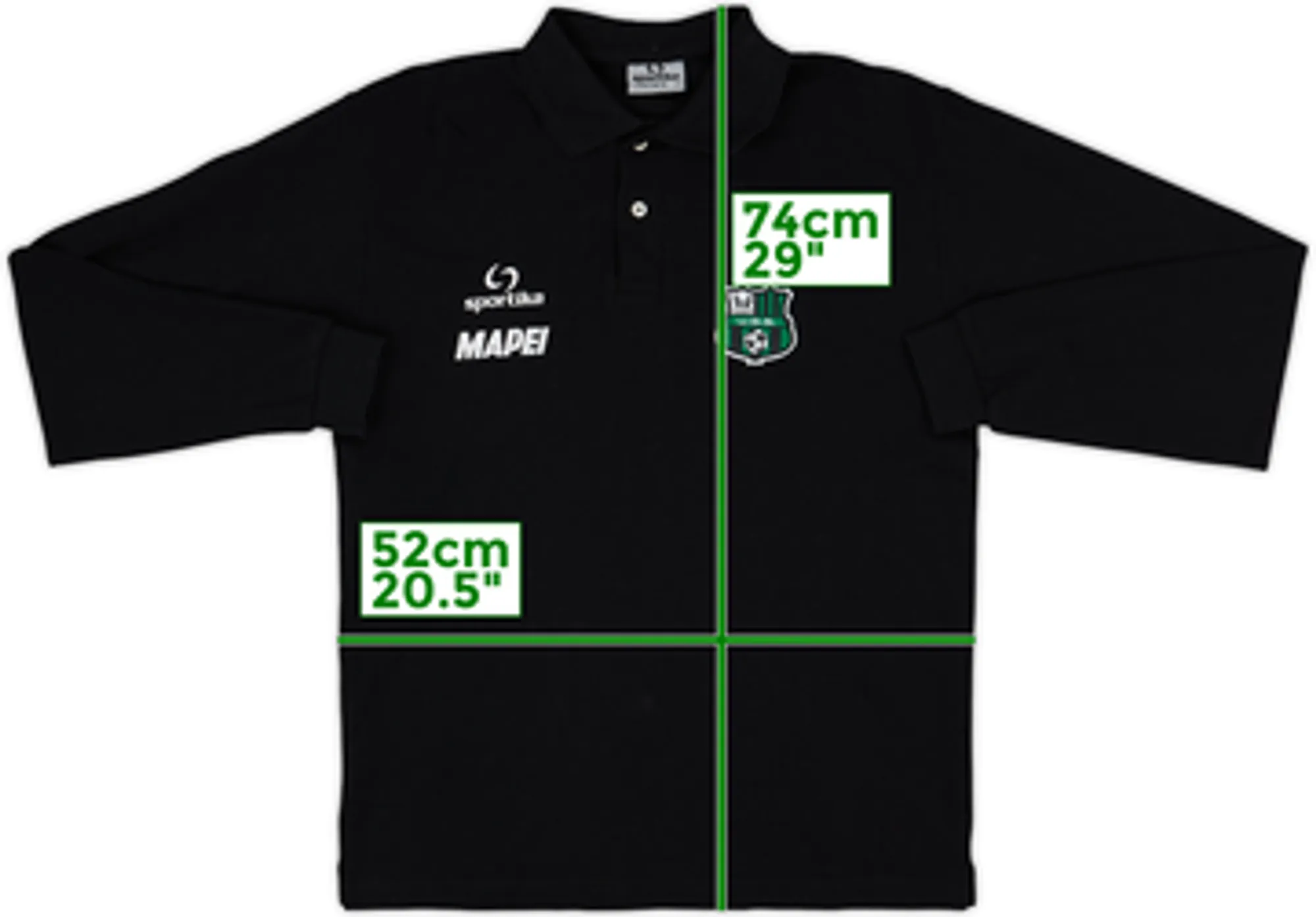 2012-13 Sassuolo Sportika Polo L/S Shirt - 7/10 - (L)