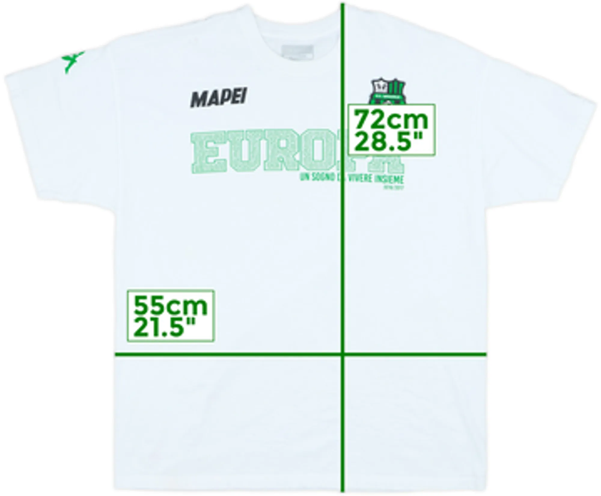 2016-17 Sassuolo 'Europa' Kappa Cotton Tee - 6/10 - (L)