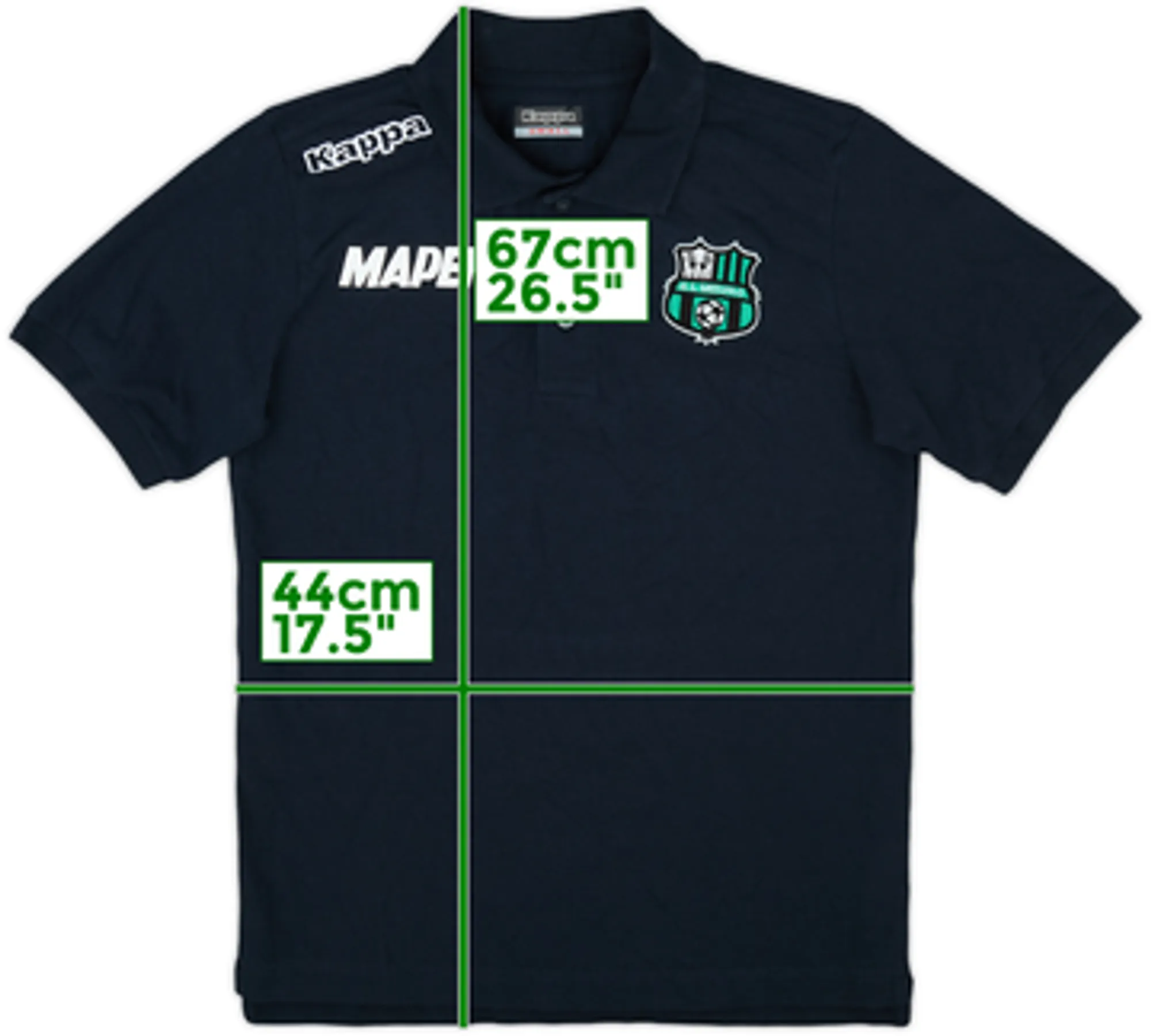2016-17 Sassuolo Kappa Polo Shirt - 9/10 - (S)