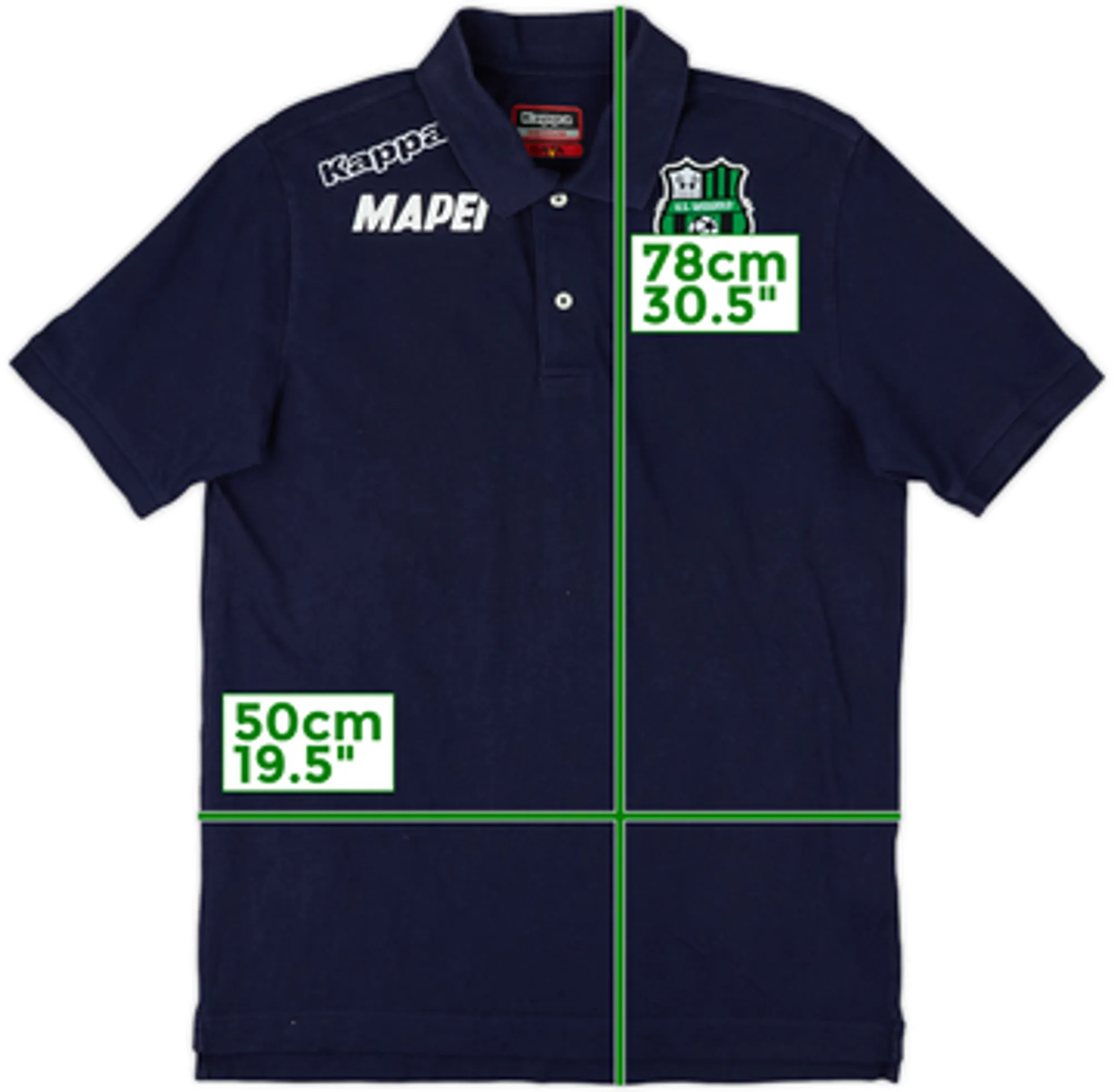 2017-18 Sassuolo Kappa Polo Shirt - 7/10 - (M)