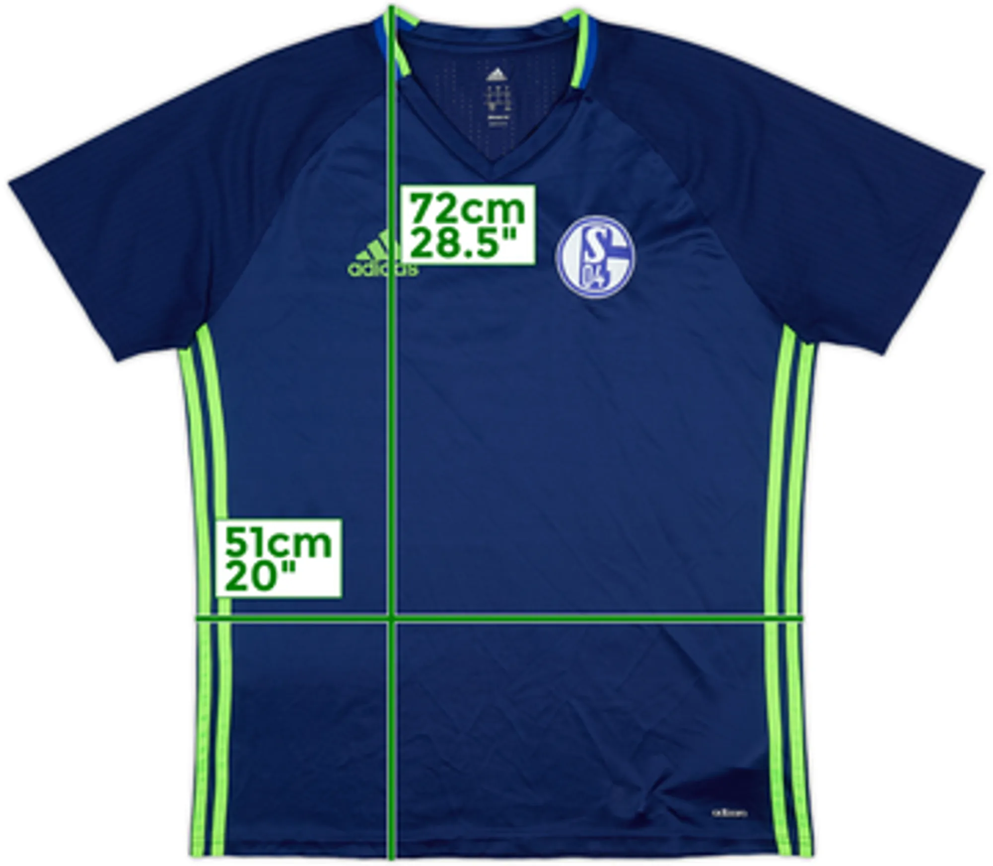 2016-17 Schalke adizero Training Shirt - 9/10 - (L)