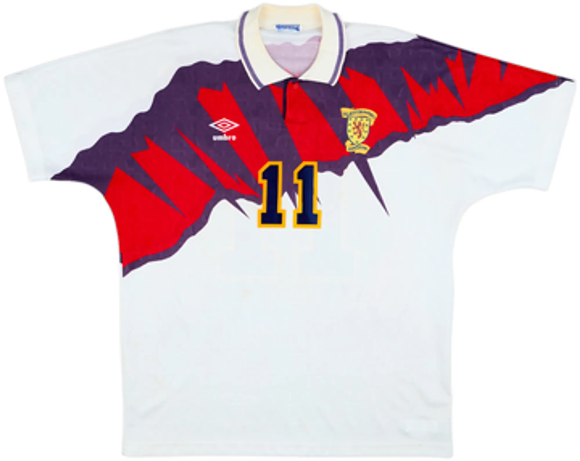 1991-93 Scotland Away Shirt McAllister #11 - 5/10 - (XL)