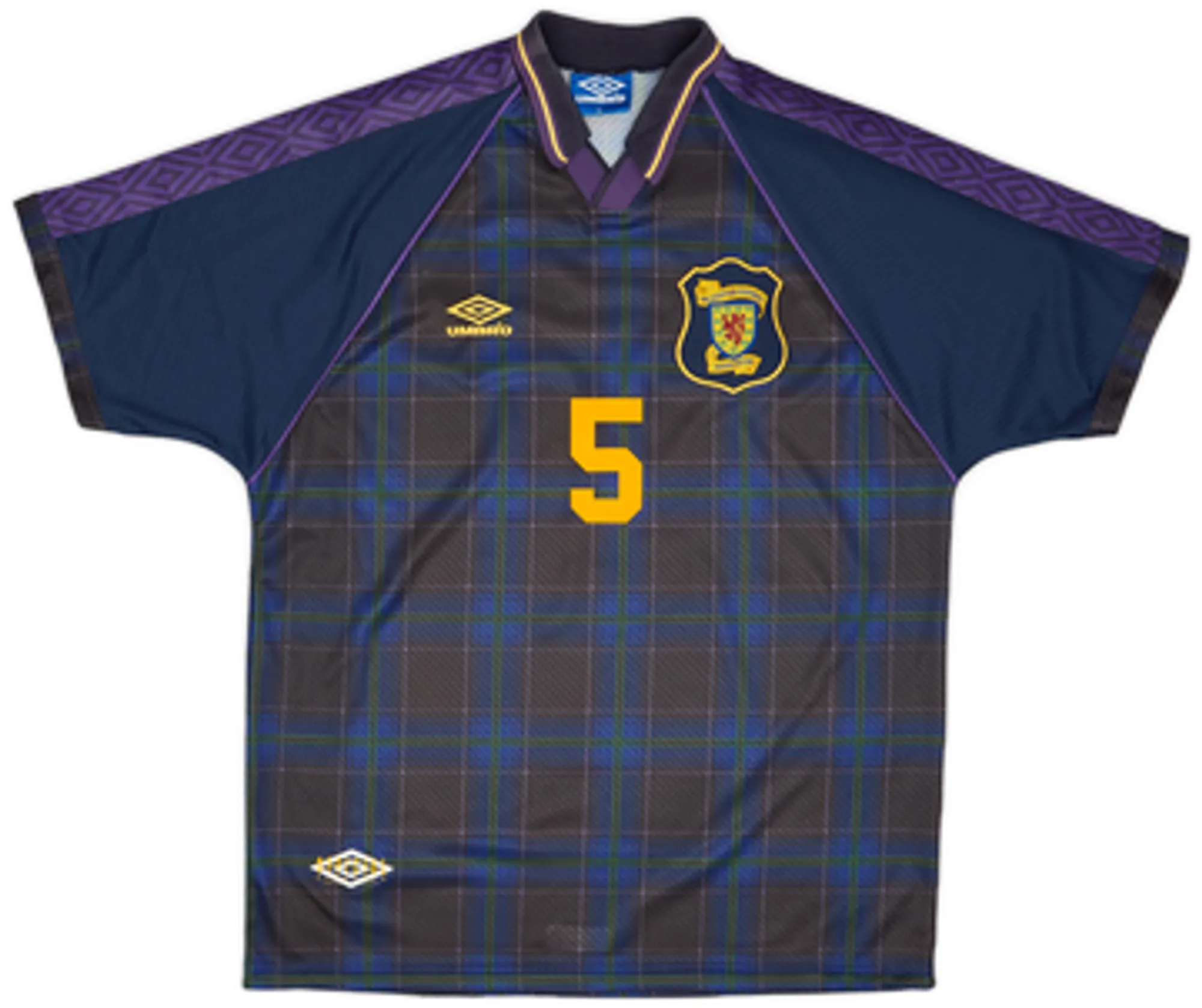 1994-96 Scotland Home Shirt Hendry #5 - 8/10 - (XL)