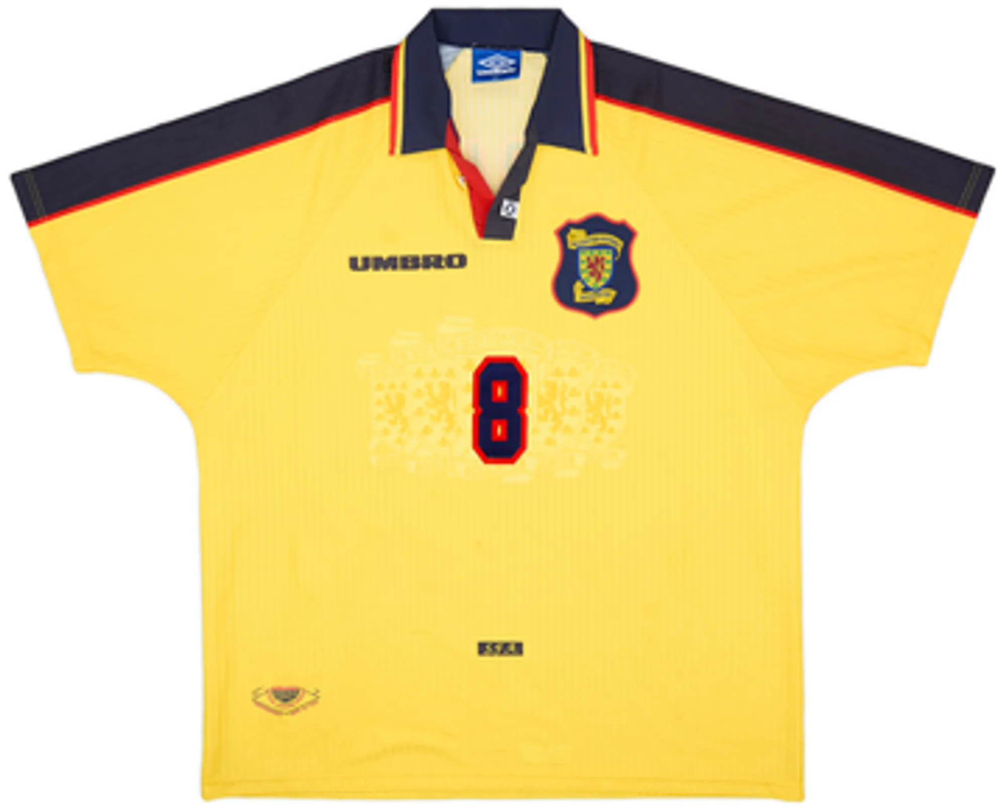1996-99 Scotland Away Shirt Burley #8 - 8/10 - (XL)
