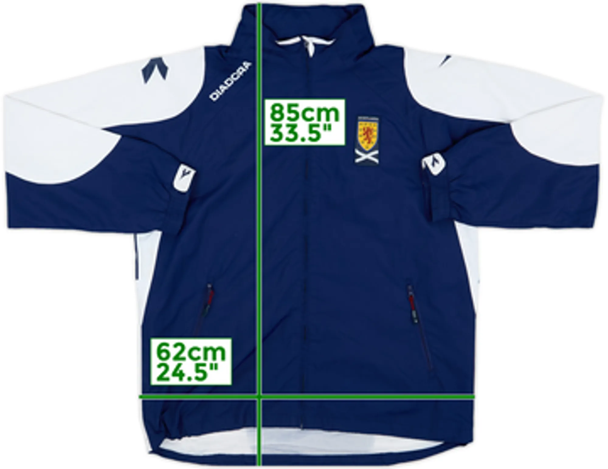2005-06 Scotland Diadora Rain Jacket - 6/10 - (L)