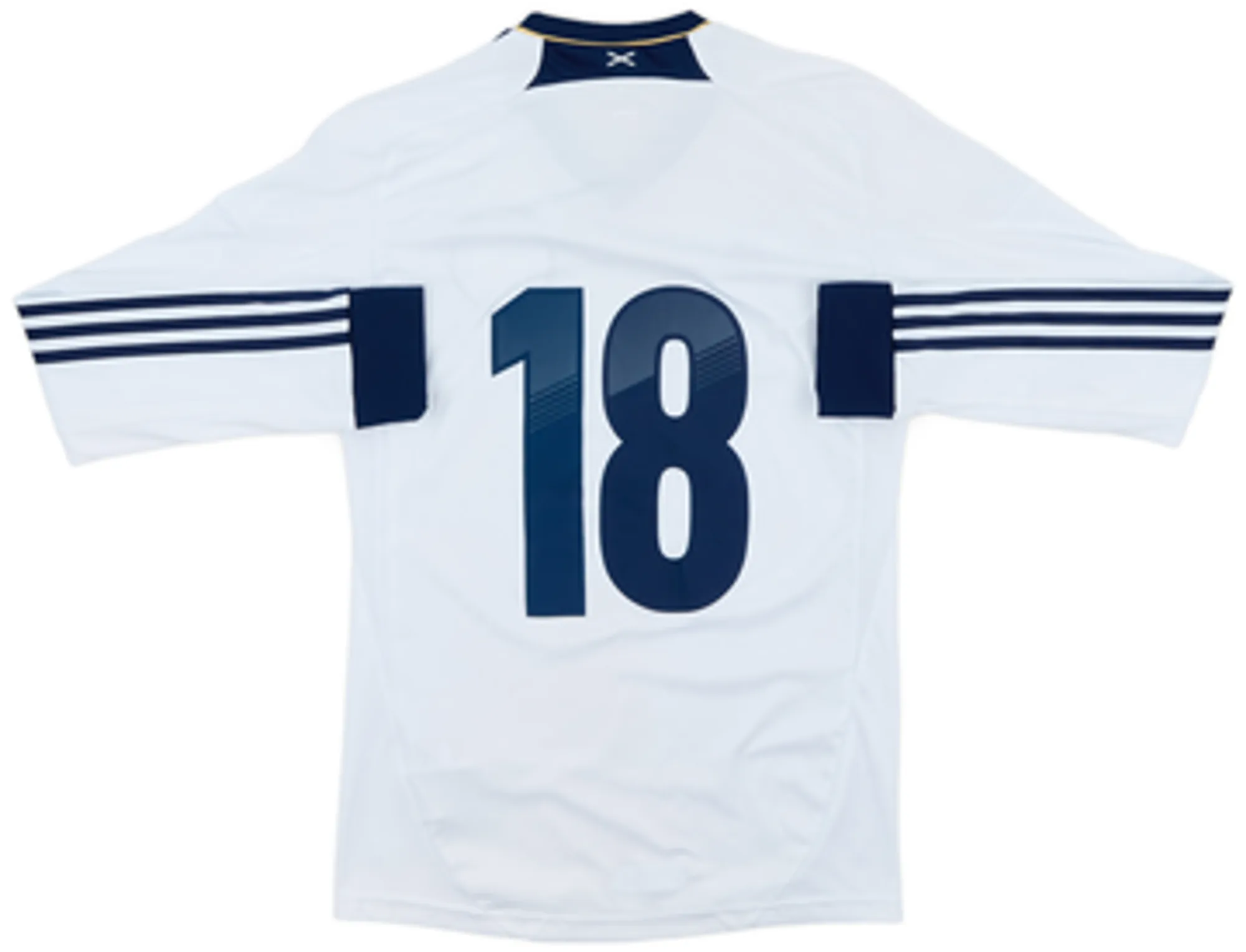 2012-14 Scotland Authentic L/S Away Shirt #18 - 8/10 - (S)