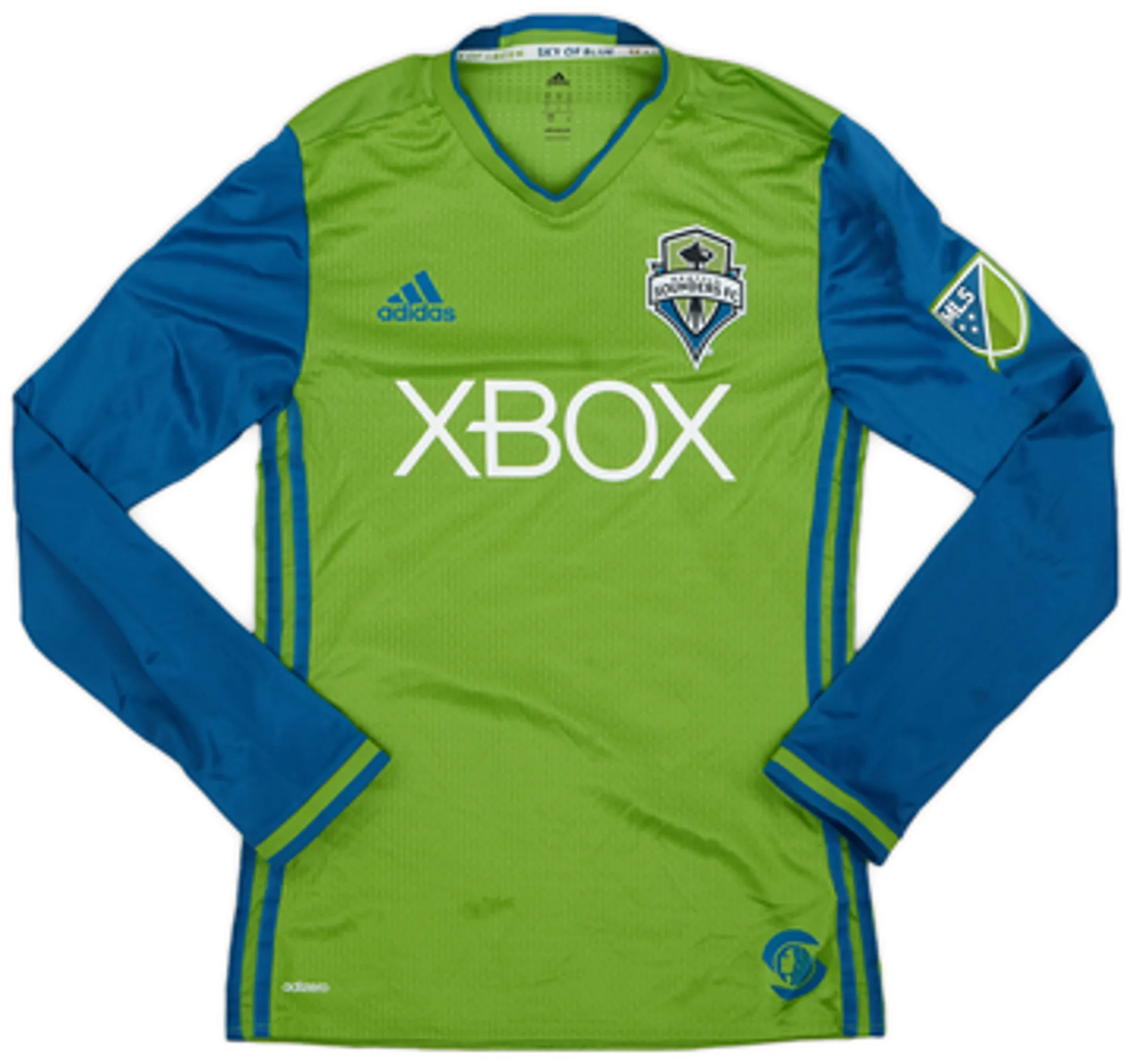 2016-17 Seattle Sounders Player Issue Home L/S Shirt - 8/10 - (S)