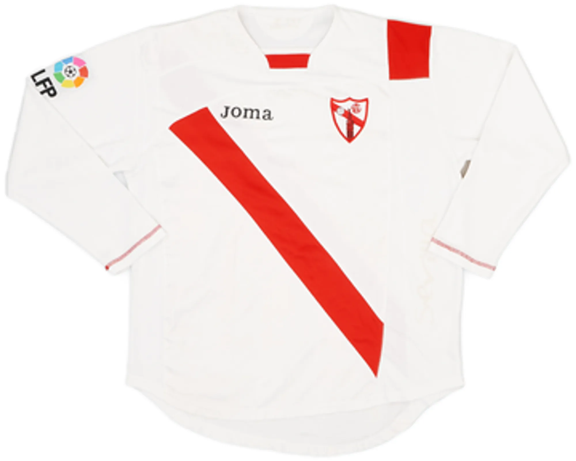 2007-08 Sevilla Atletico Home L/S Shirt - 8/10 - (L)
