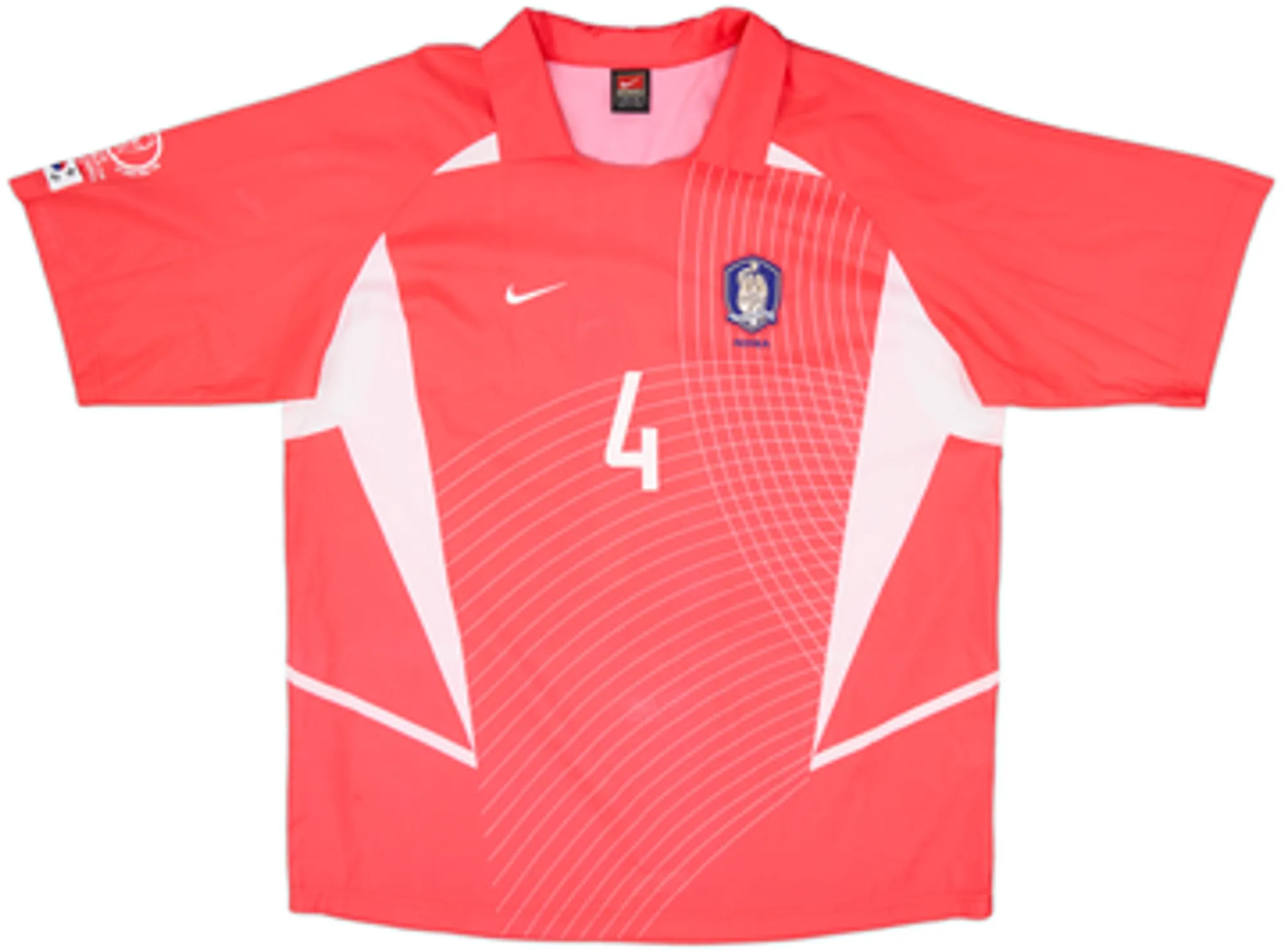 2002-03 South Korea Home Shirt J C Choi #4 - 8/10 - (XXL)